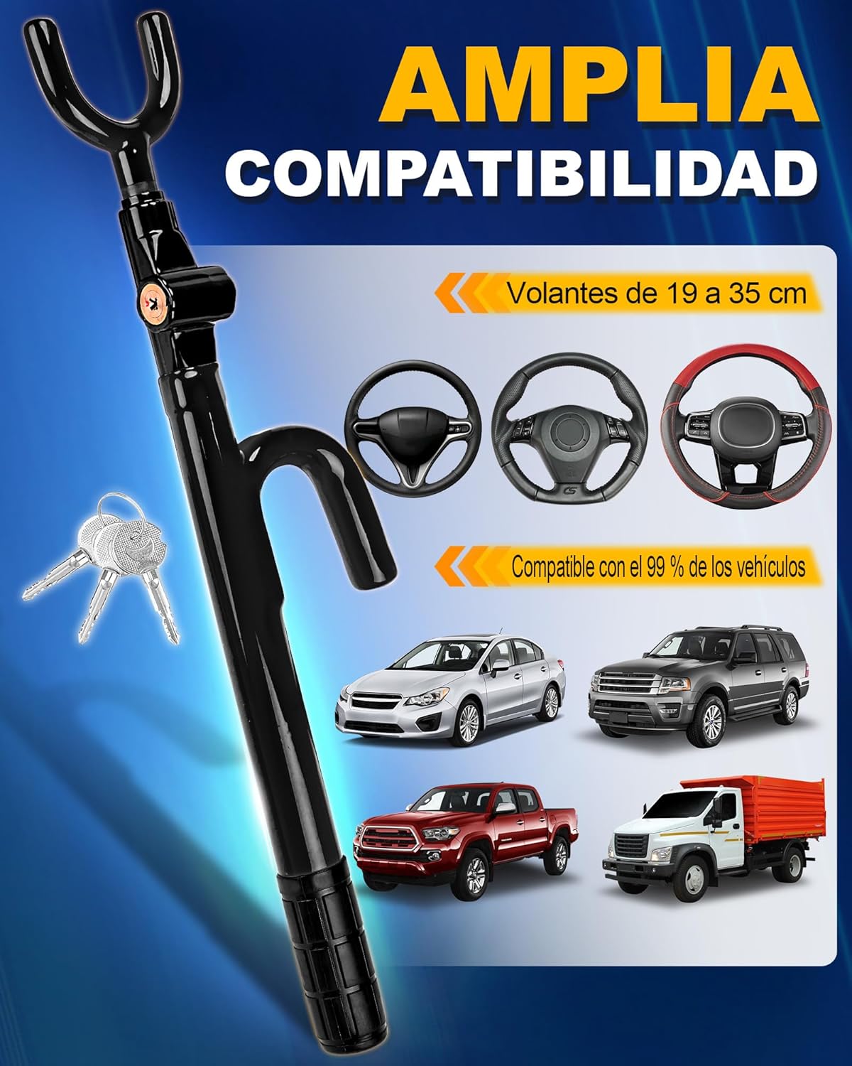 Thumbnail 4 de Tevlaphee Candado para Volante