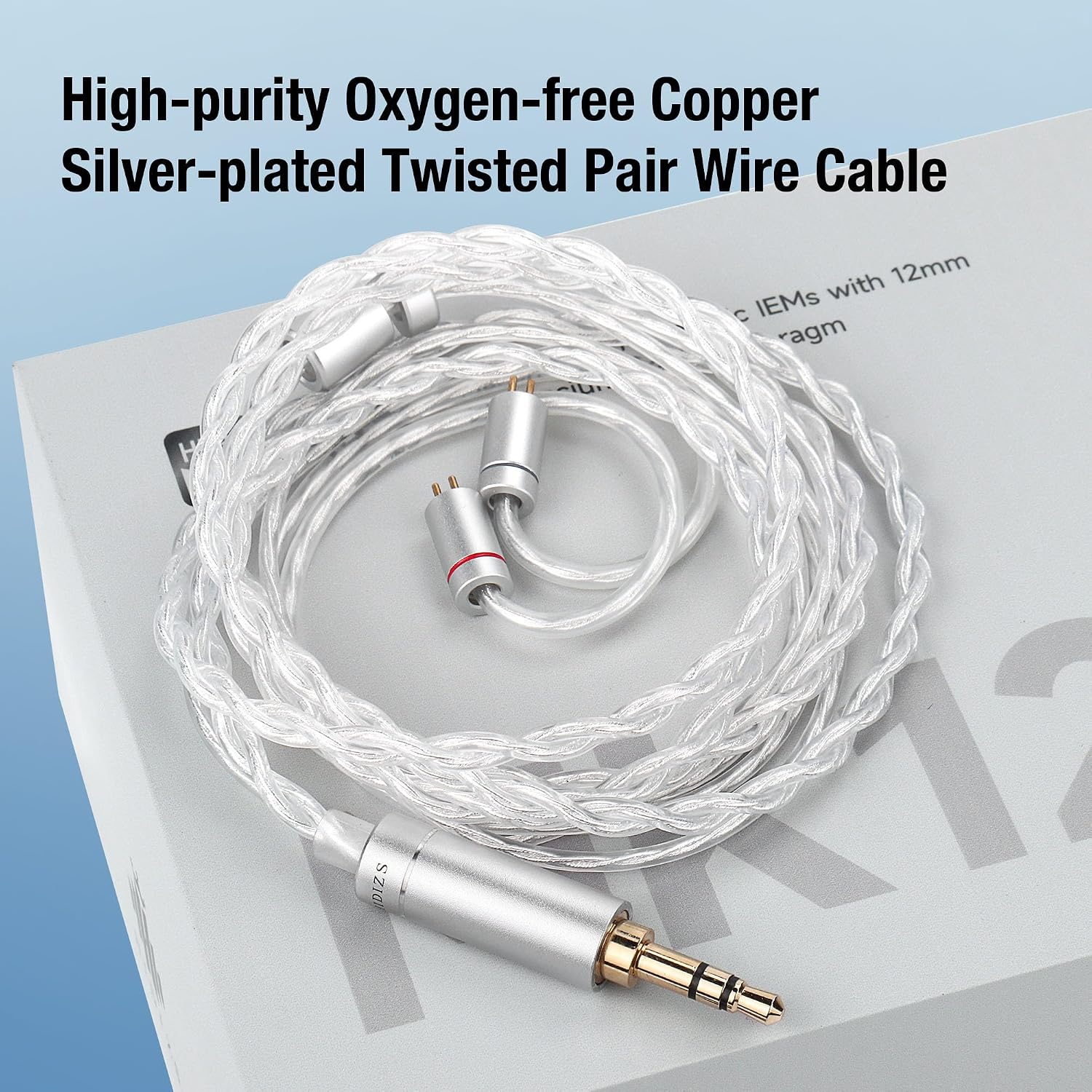 Detalle de Hidizs MK12 wired IEMs, 4.4 mm