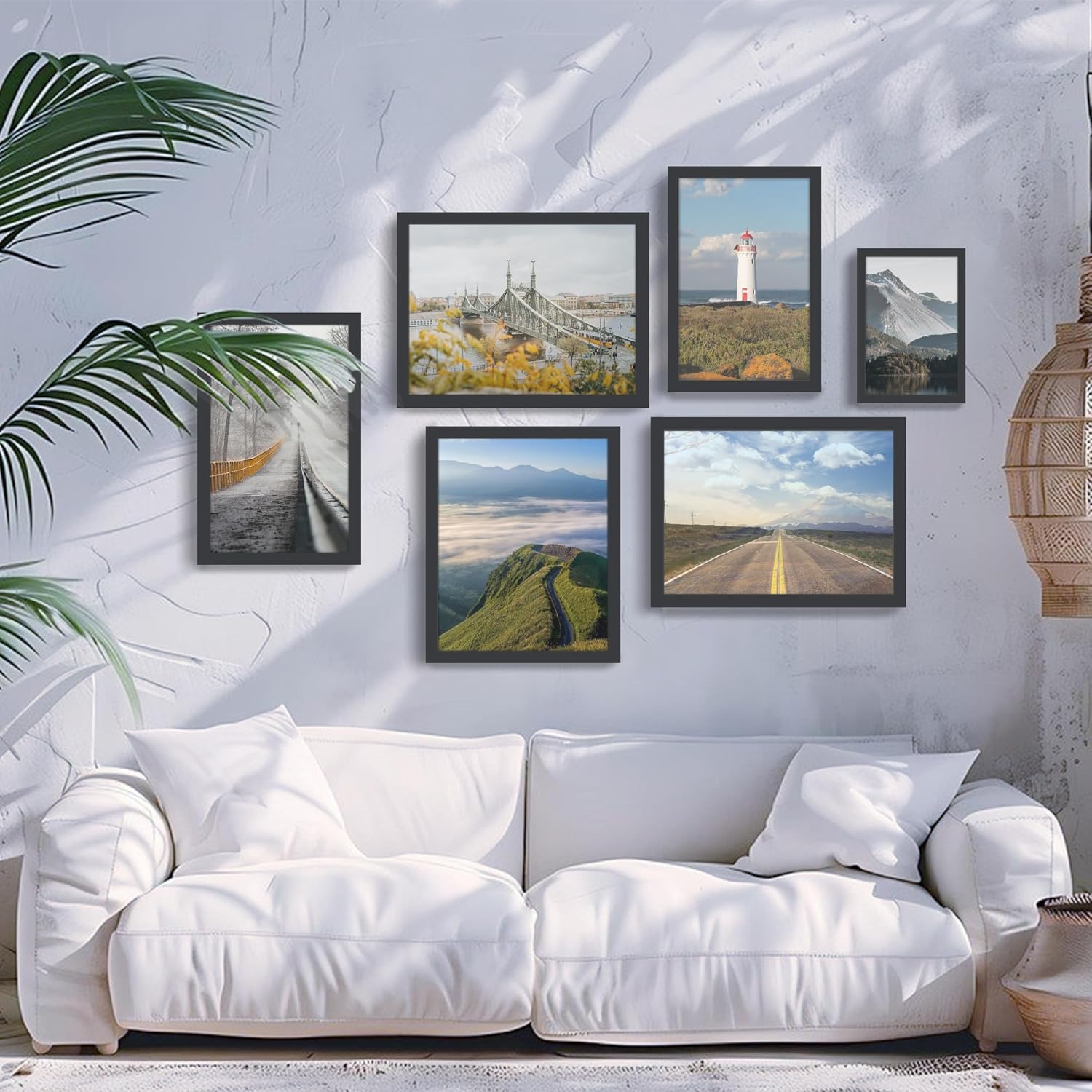 Thumbnail 6 de Fisnish 22x28 Poster Frame, Black (22x28) — Wall Mount in Horizontal or Vertical Display