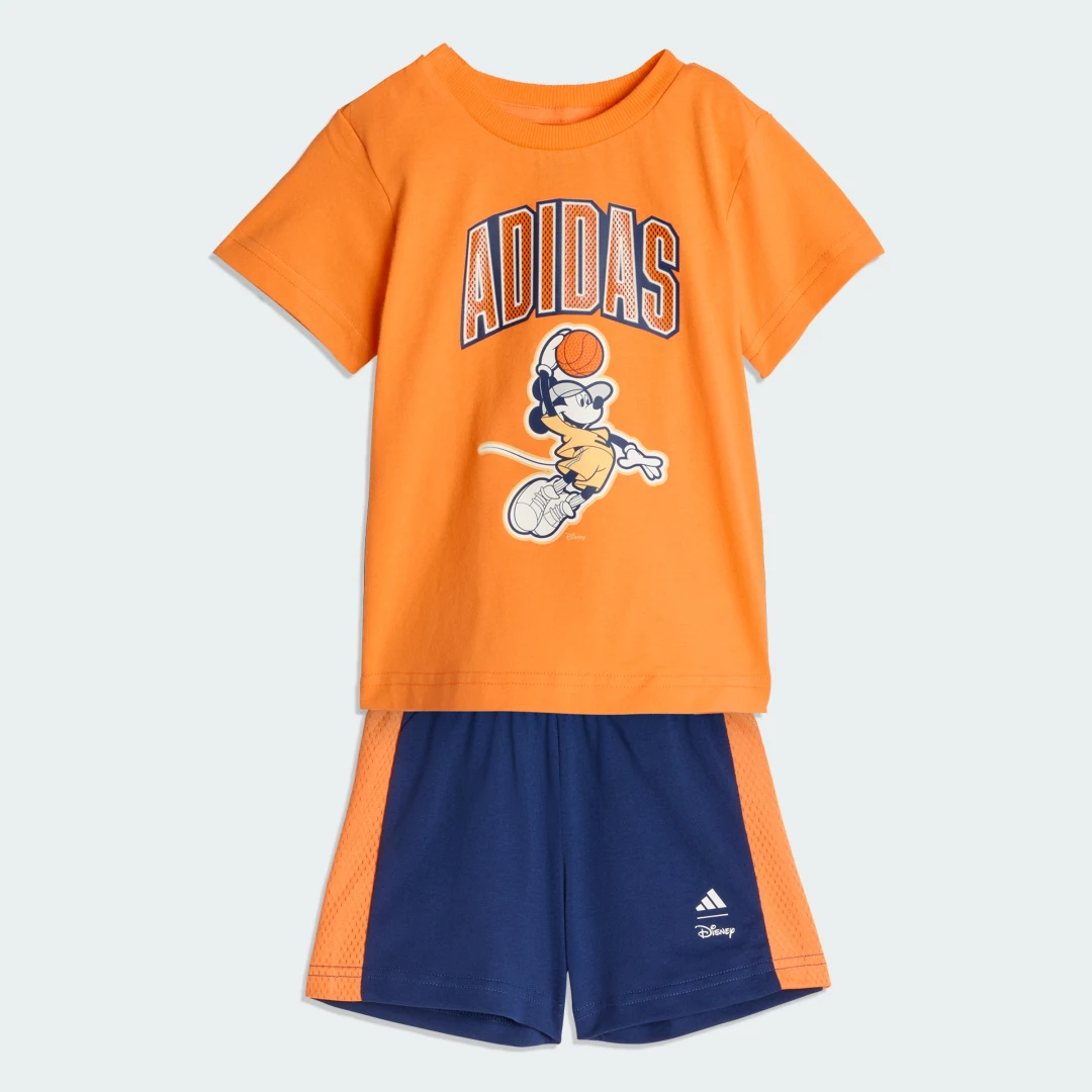 Detalle de Conjunto con camiseta Adidas Disney Mickey Mouse – color naranja