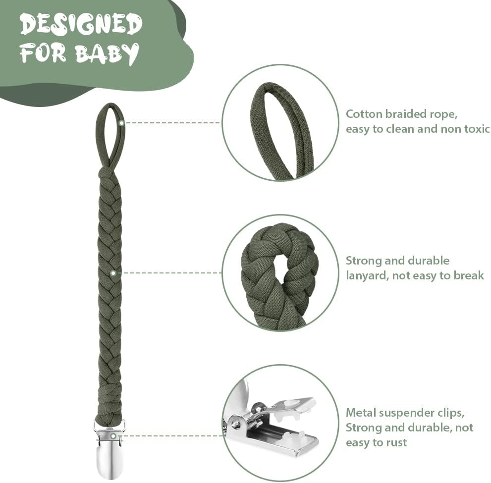 Thumbnail 2 de Aolso Catenella Portaciuccio – Set da 4 Catenelle con Anello Adattatore in Silicone