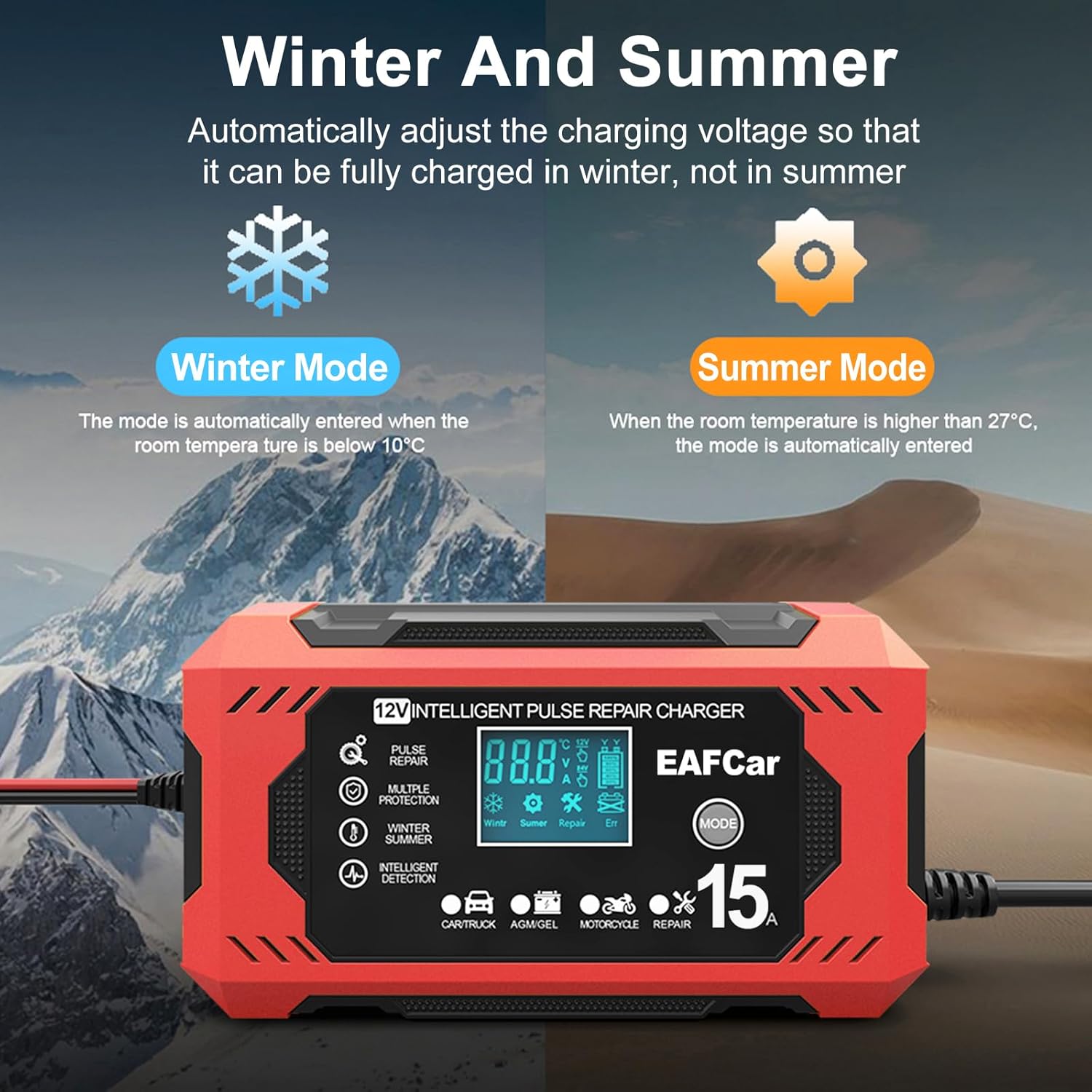 Thumbnail 5 de EAFCar 15Amp 12V Car Battery Charger