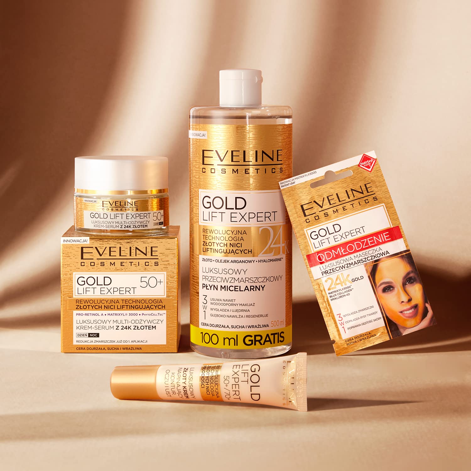 Thumbnail 2 de Eveline Cosmetics Gold Lift Expert Luxus Anti-Falten-Maske mit 24k Gold Therapy 4D