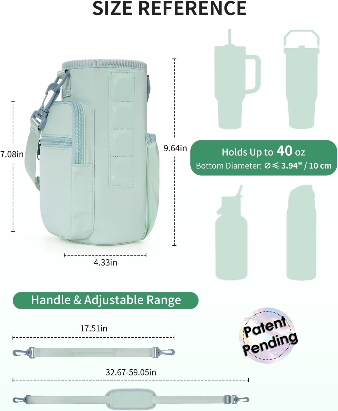 Detalle de sportsnew Magnetic Gym Bag for 40 oz Tumblers