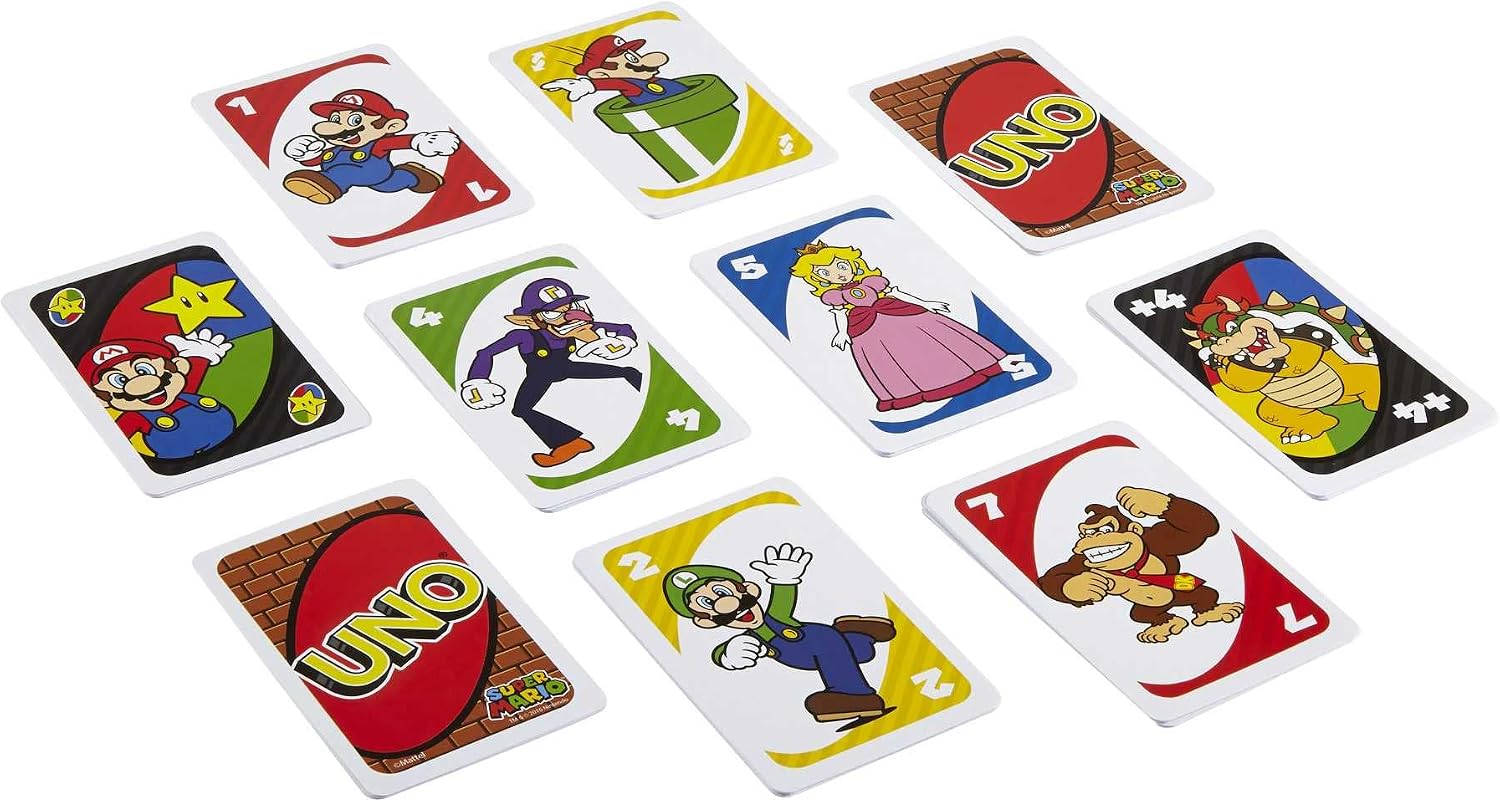 Thumbnail 6 de UNO Super Mario Kartenspiel (Mattel Games) – für 2–10 Spieler ab 7 Jahren