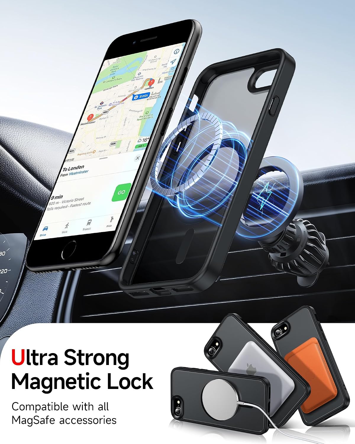 Detalle 2 de LeYi iPhone SE case with screen protectors 2x