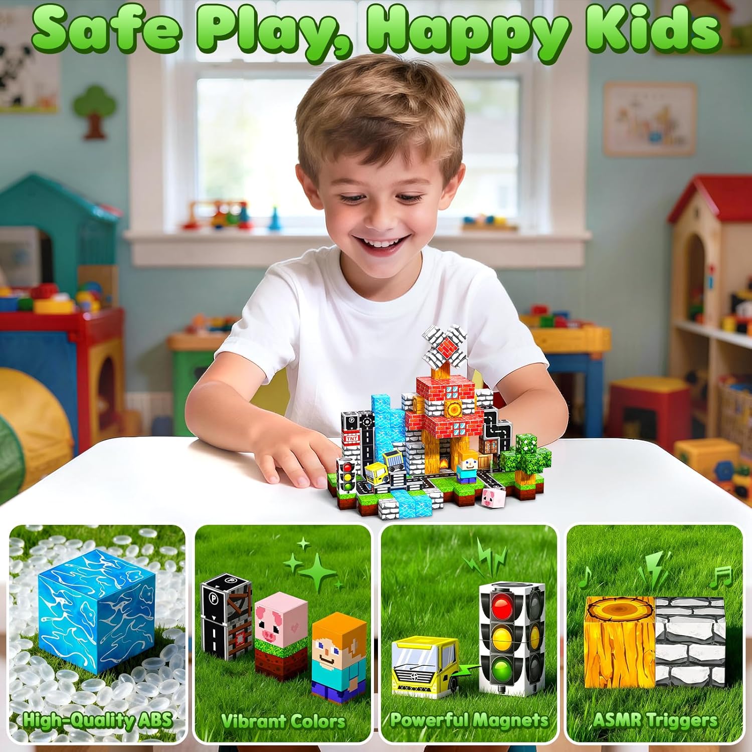 Thumbnail 5 de SSAWER Magnetic Blocks 100pcs