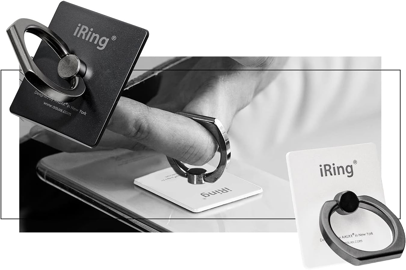 Thumbnail 6 de AAUXX(オークス) iRing Limited Edition UMS-IRLEB01BL スマホリング ブラックシャフト/ブラック