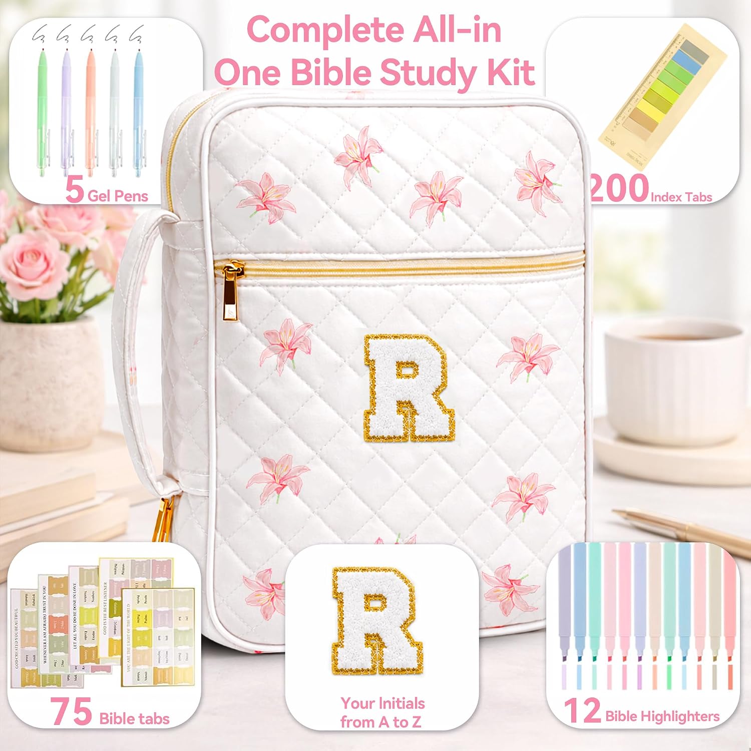 Detalle de Tanolix Quilted Bible Cover
