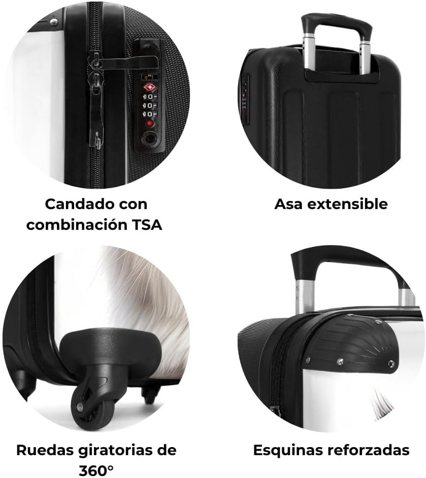 Thumbnail 6 de Maleta de Cabina Gato ✈️ con Ruedas Giratorias 360° NoBoringSuitcases
