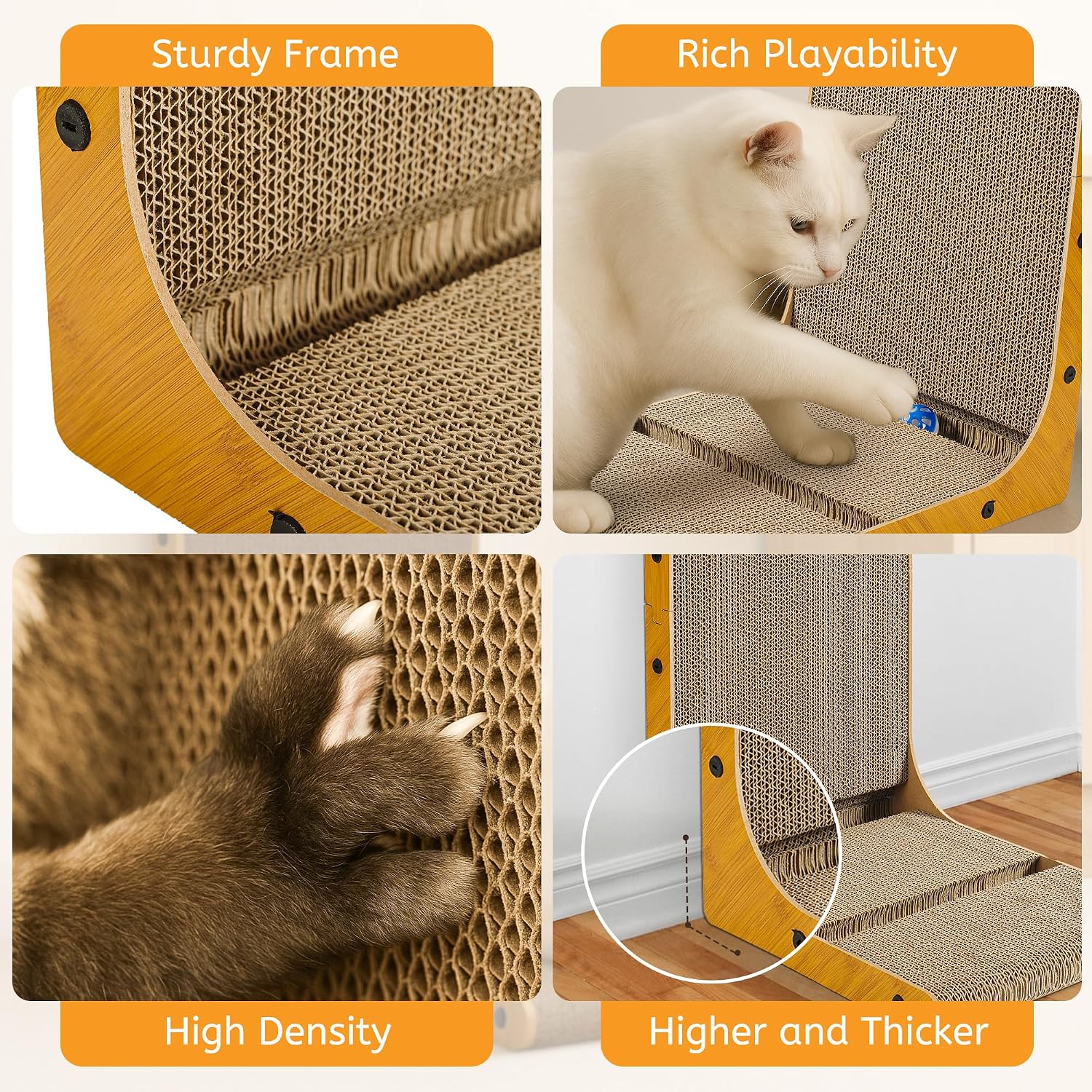 Detalle 1 de Griffoir pour Chat 70 cm en forme de L