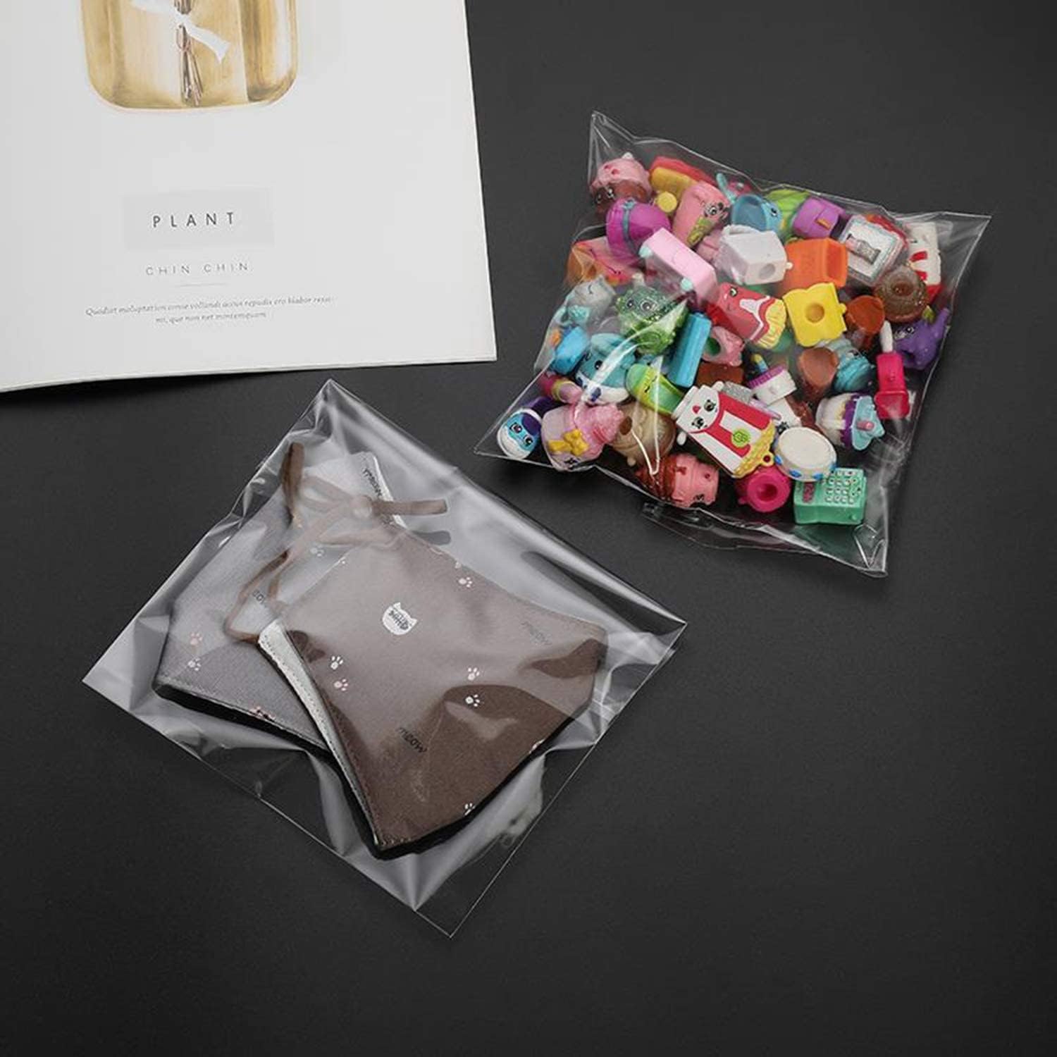 Thumbnail 5 de Morepack 5x7 Inch Self-Sealing Cellophane Bags — 200 Clear Resealable Bags for Cookies and More