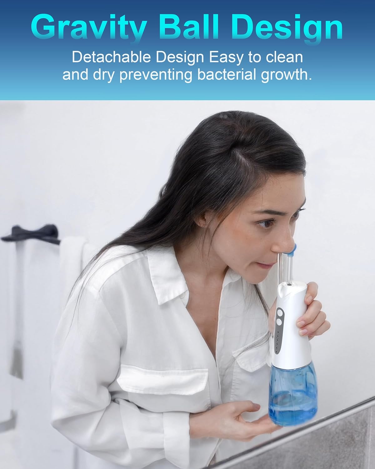 Detalle 1 de Cordless Sinus Cleaner Machine with 5 modes