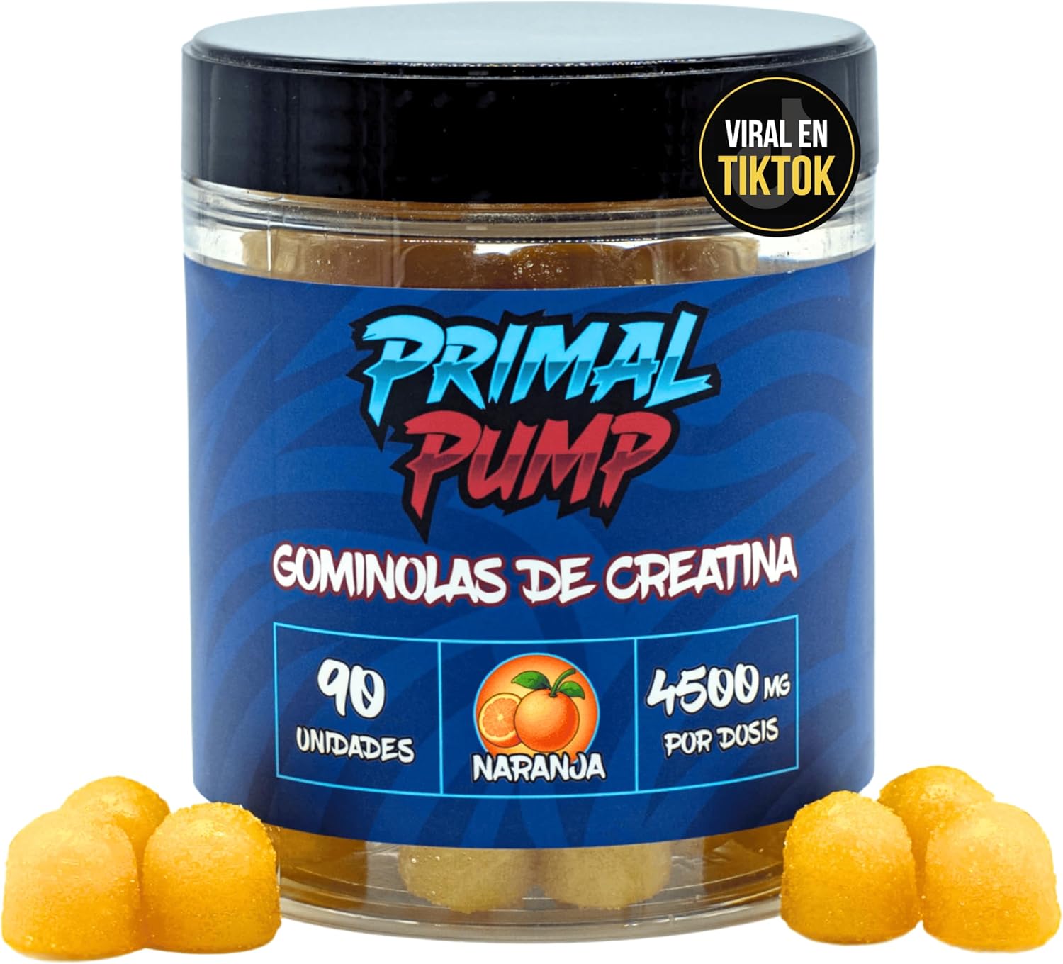 Thumbnail 6 de Primal Pump Gominolas de Creatina Monohidratada 4.5 g – Frambuesa, Vegano y Sin Gluten