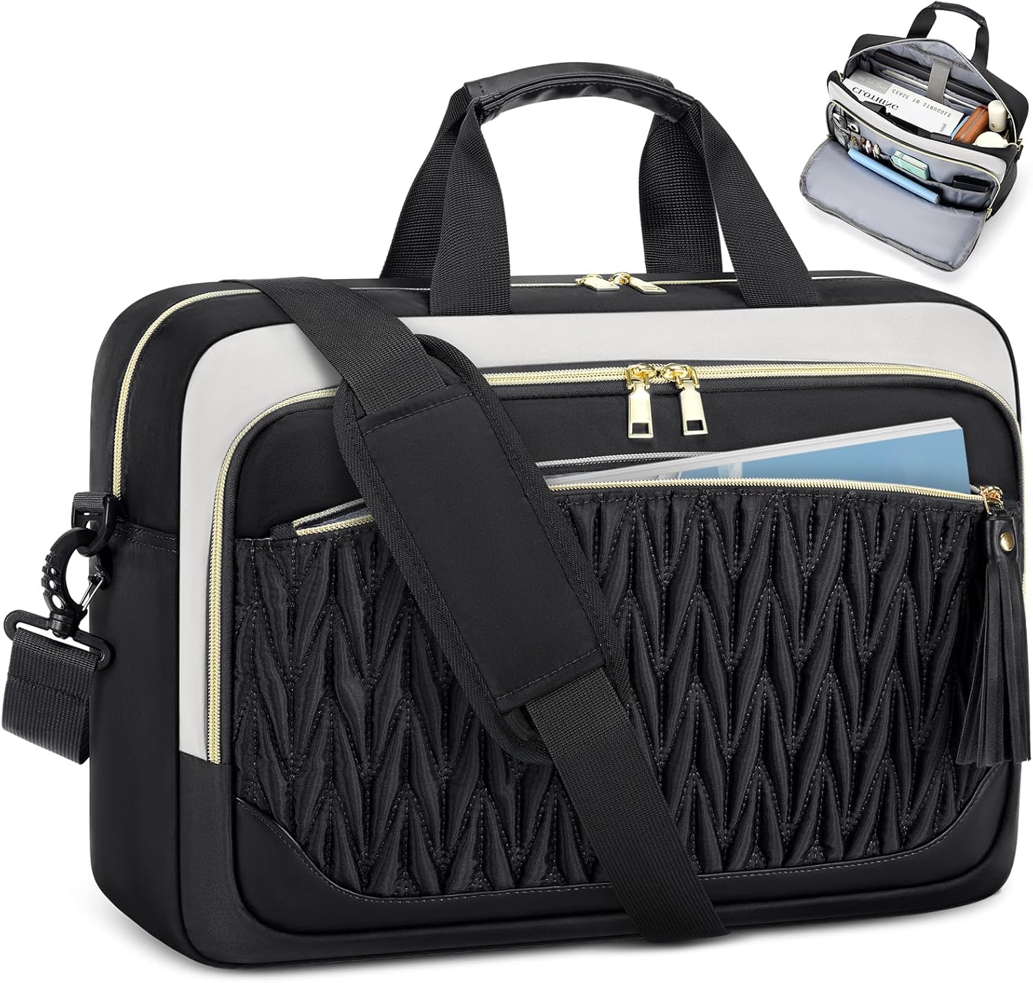 Thumbnail 6 de RAINSMORE 17.3 Inch Laptop Bag for Women