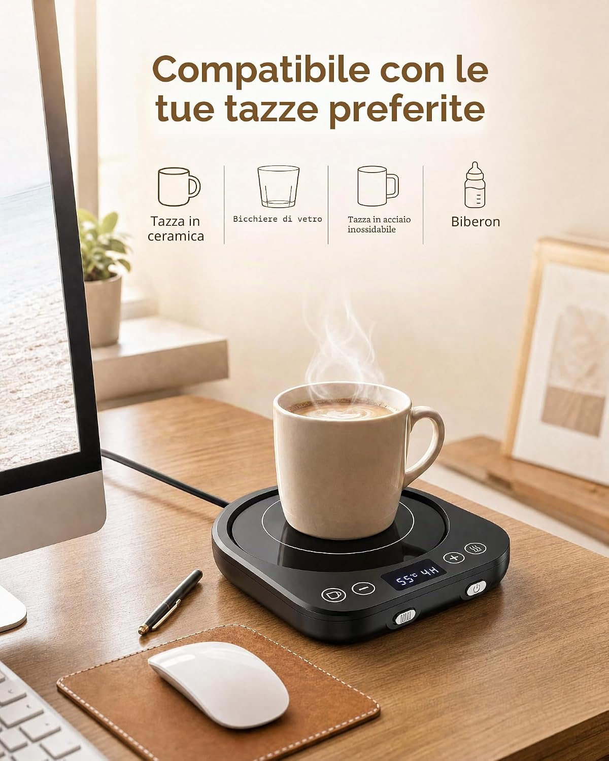 Detalle de Accwork Scalda Tazze per caffè fino a 85°C