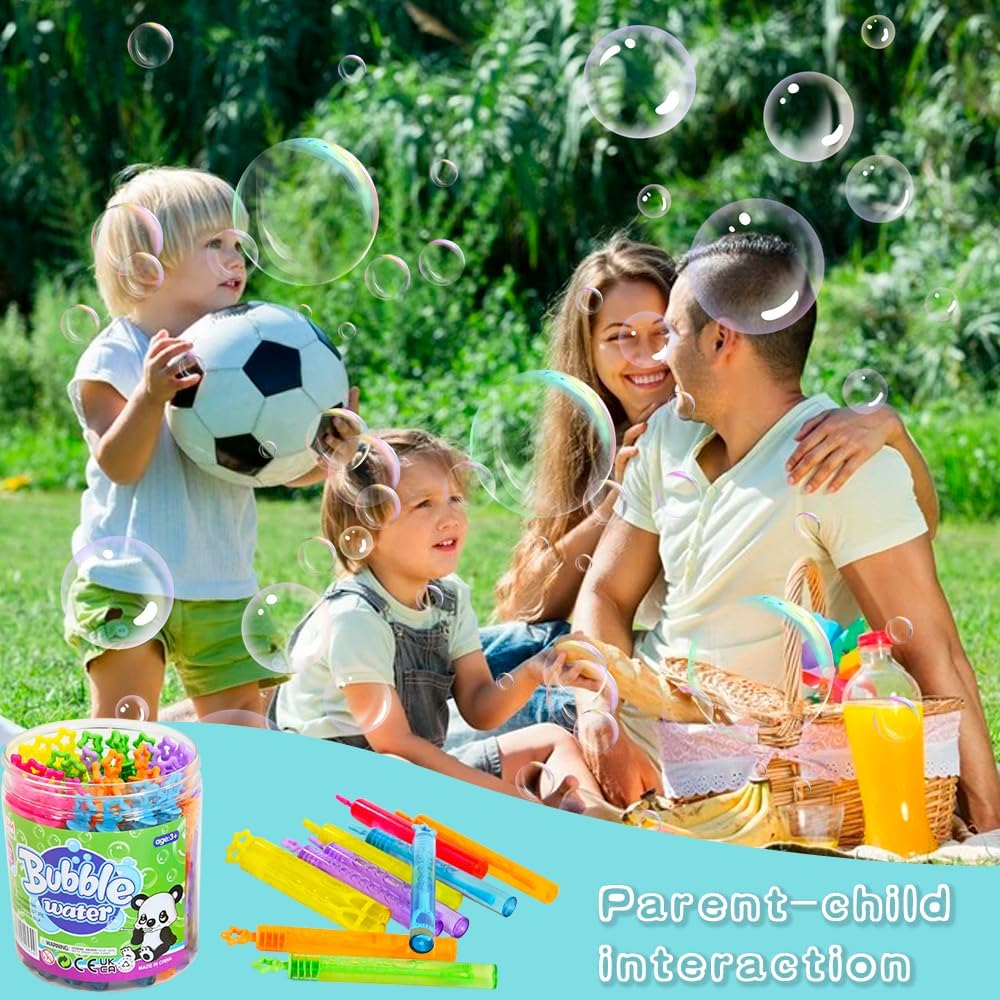 Thumbnail 1 de Ram Bubbles for Kids: 48 Star-Shaped Bubble Wands with 5ml Solution – Great Party Filler
