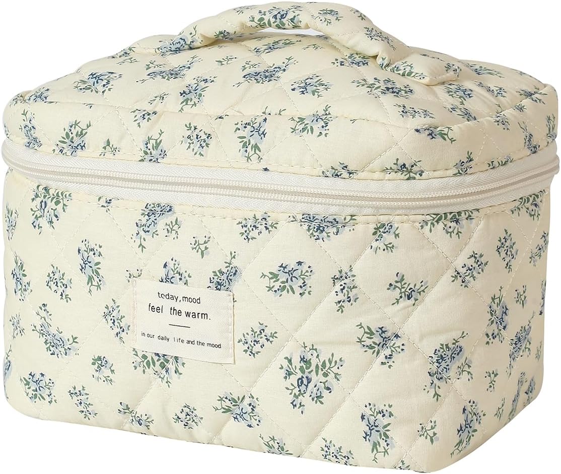 Thumbnail 6 de uekeboag Quilted Makeup Bag 10x6x5.5 in