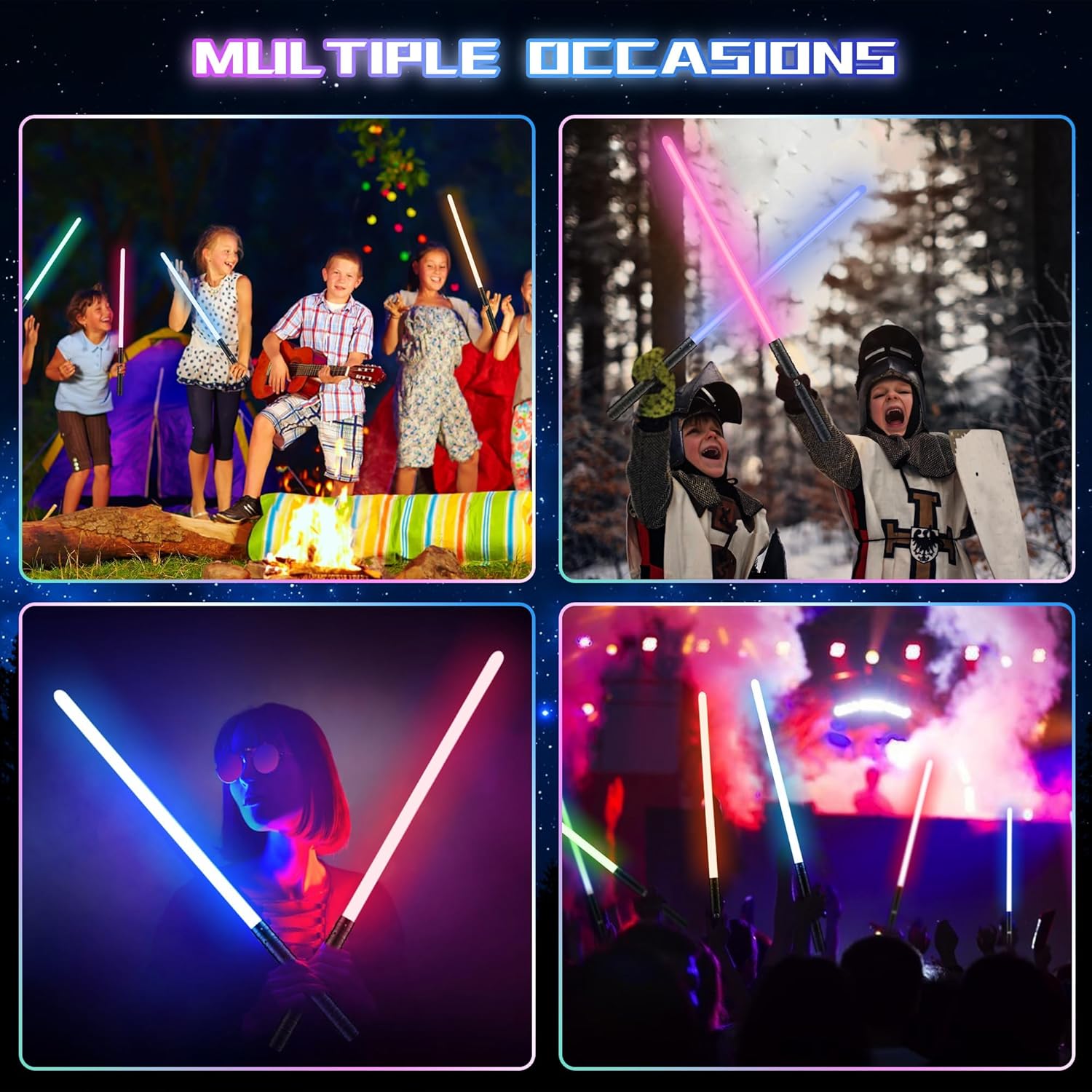 Detalle 2 de Dueling Metal Hilt 7 Colors Changeable FX Lightsaber (77cm) for Real Heavy Dueling