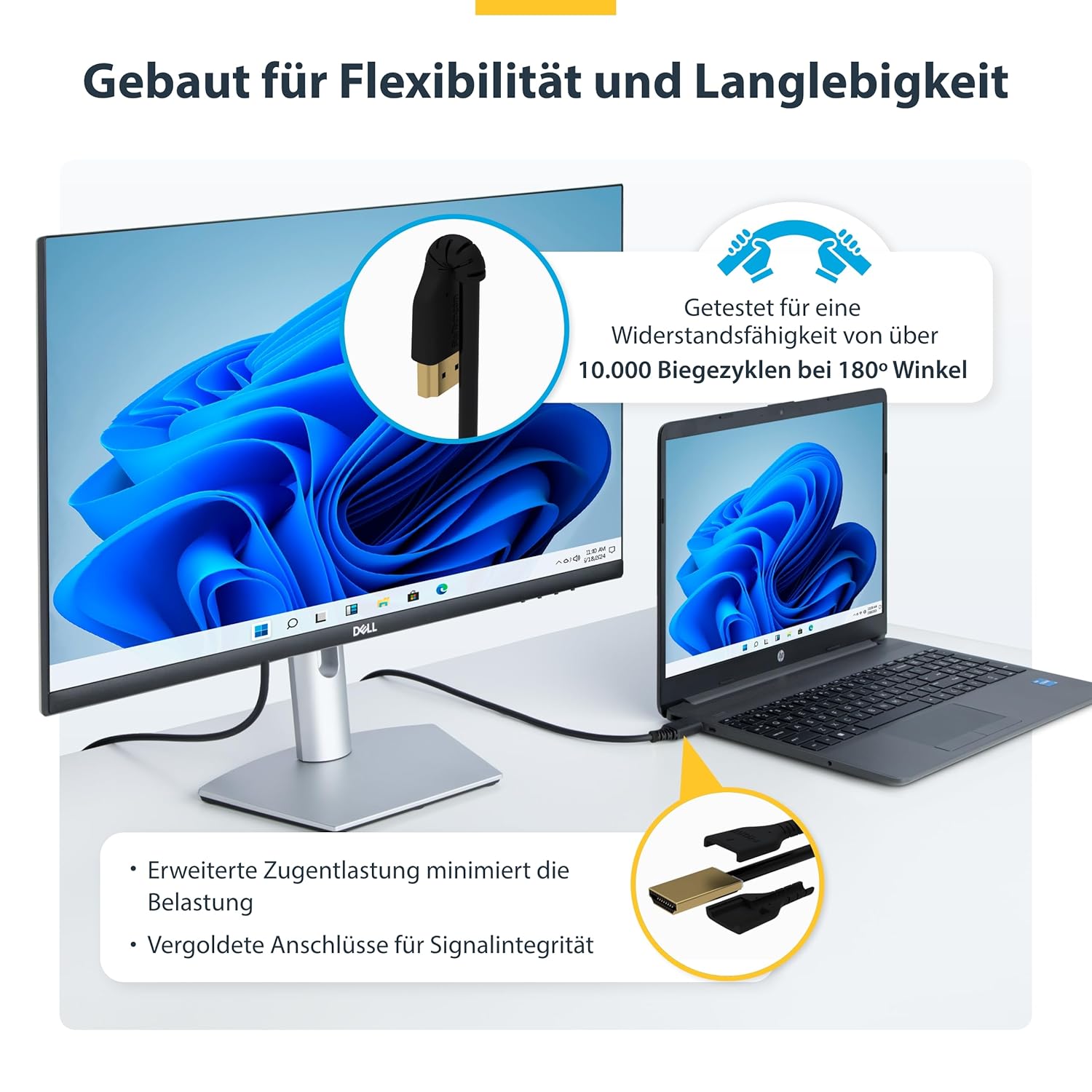 Thumbnail 5 de StarTech.com 2m Premium HDMI 2.0 Kabel mit Ethernet – Aramidfaser verstärkt, HDCP 2.2, ARC, BT.2020