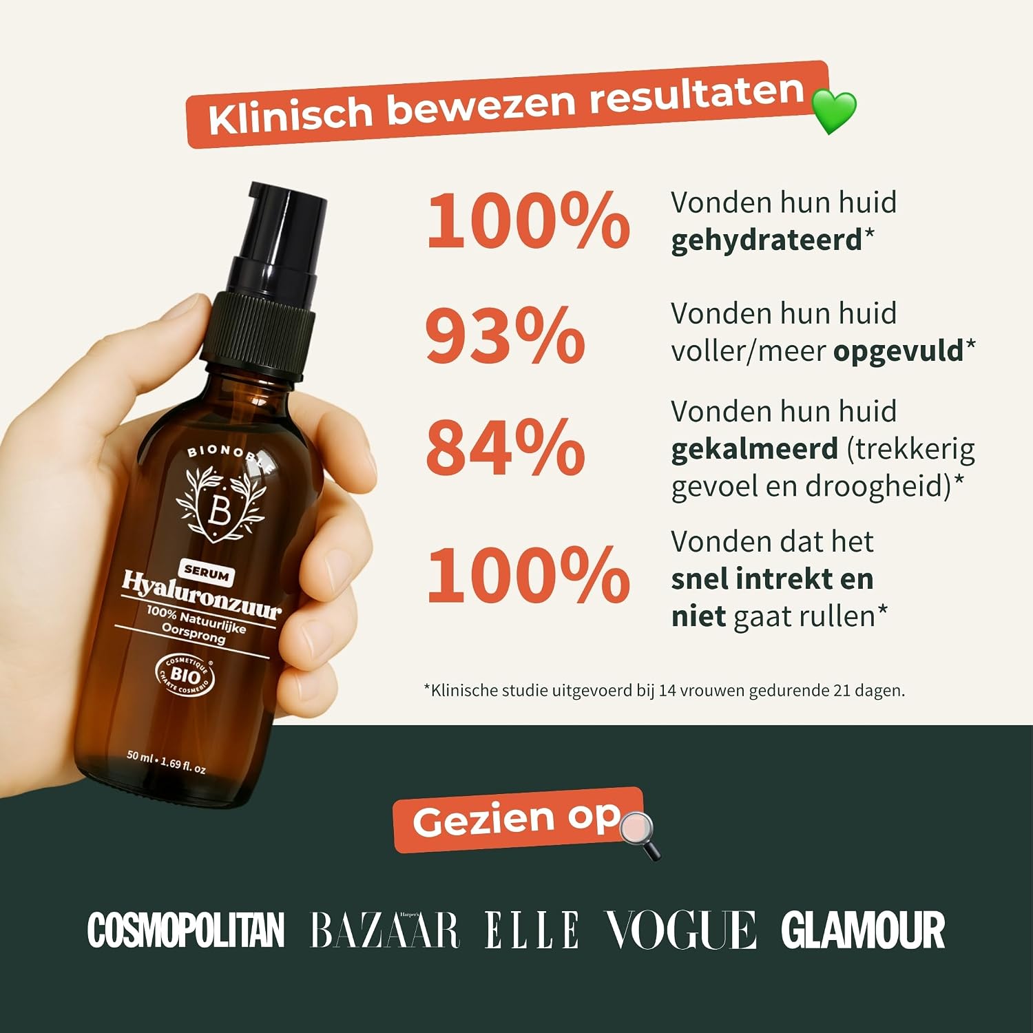 Thumbnail 6 de BIONOBLE BIO-SERUM-HYAL-100 hyaluronzuurserum 100 ml met aloë vera