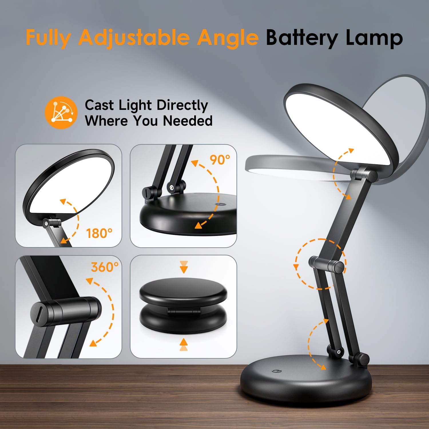 Detalle de One Fire Tischlampe kabellos 3600 mAh LED-Lampe