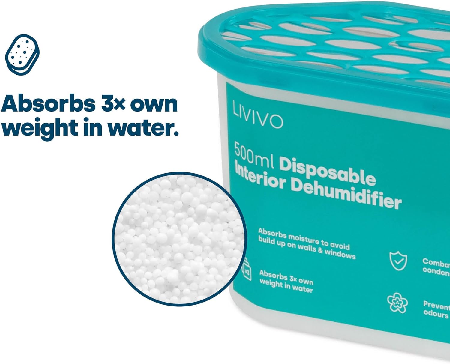 Thumbnail 2 de LIVIVO Dehumidifiers 500ml disposable pack — 10 units 🏠