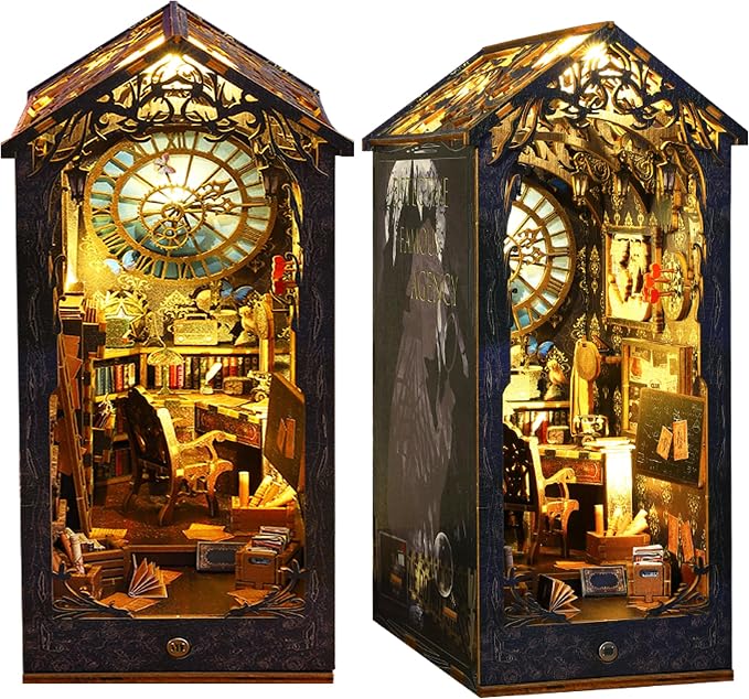 Detalle de Kit de Casa de Muñecas en Miniatura con Muebles y Luces LED