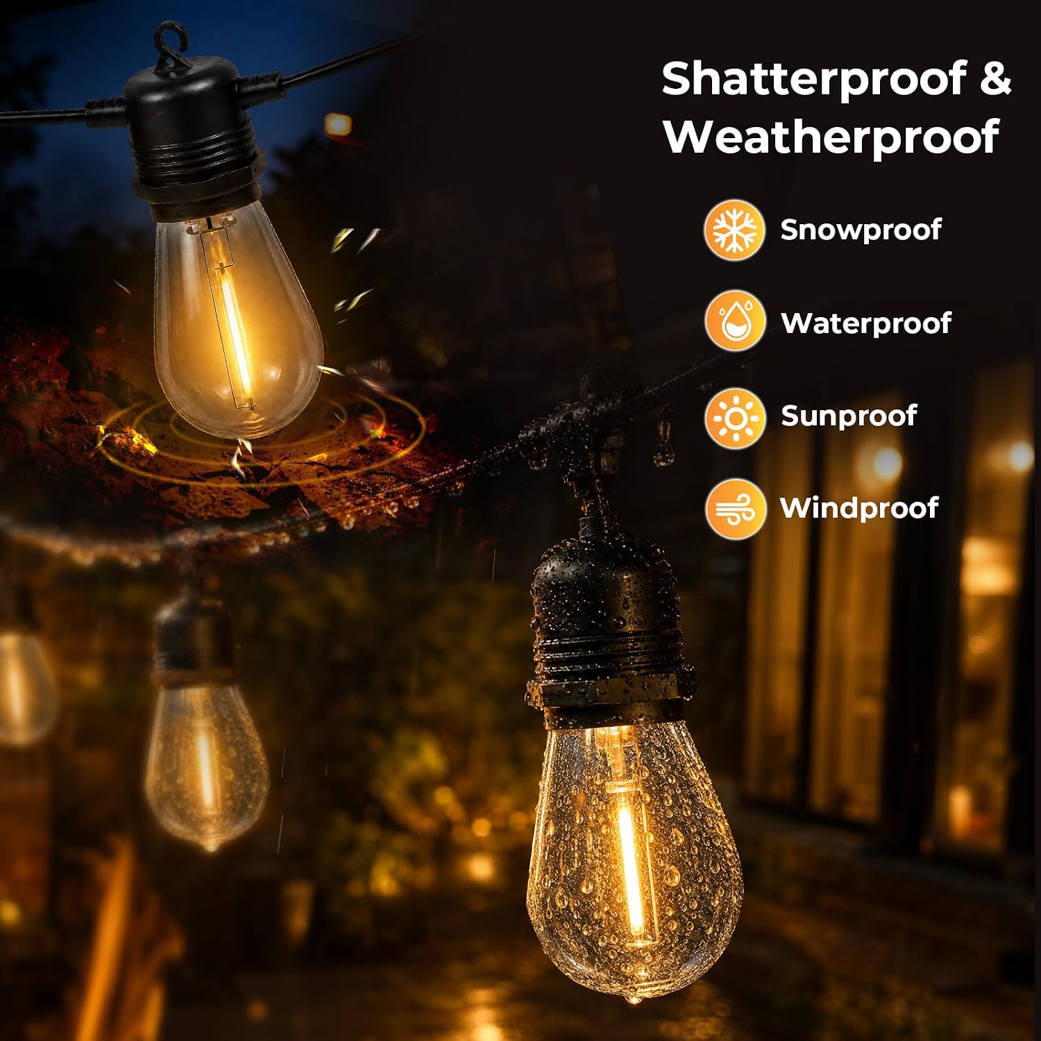 Detalle 1 de GvvooHome S14 LED Outdoor Bulbs