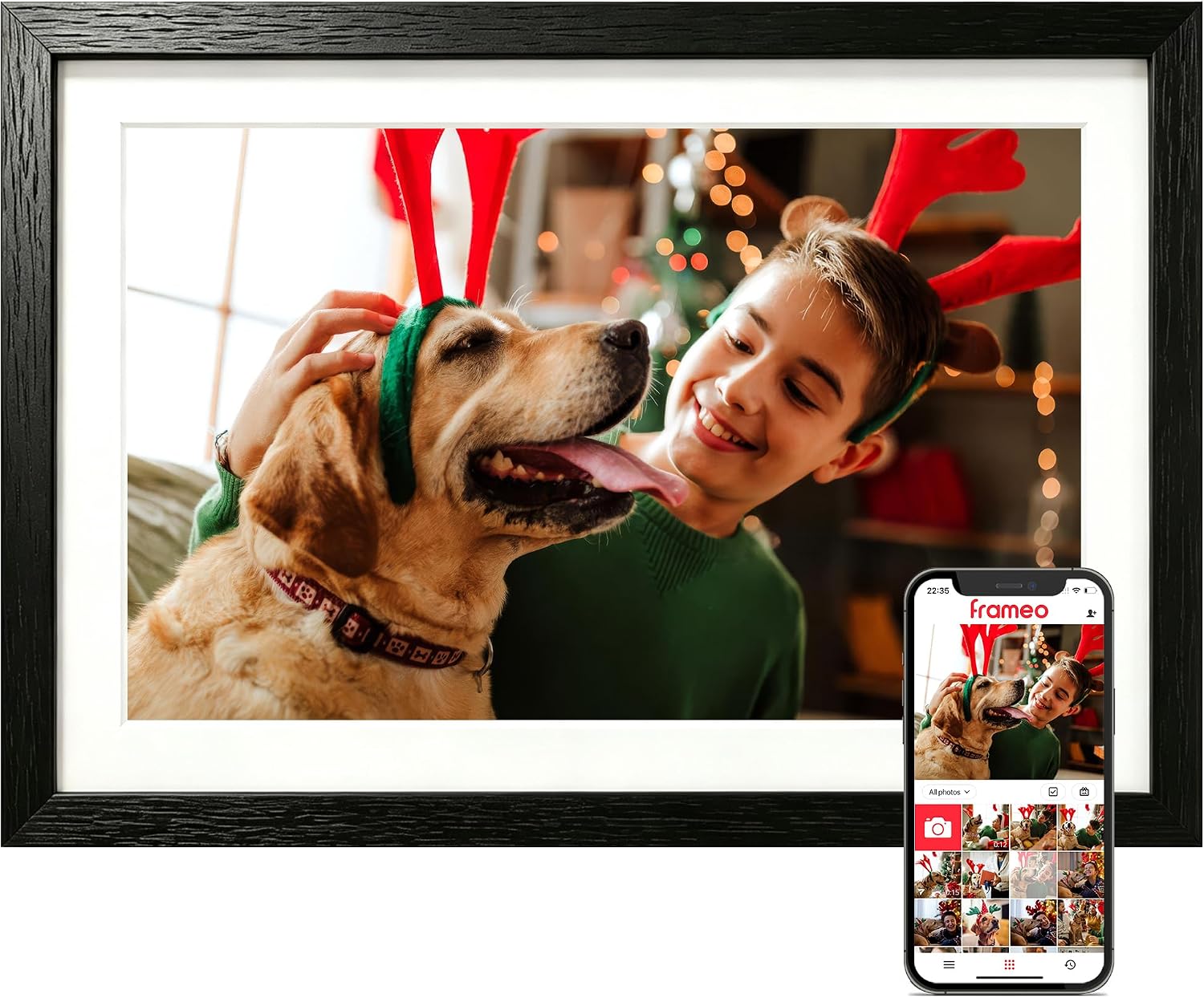 Detalle de Frameo digital picture frame, 10.1-inch