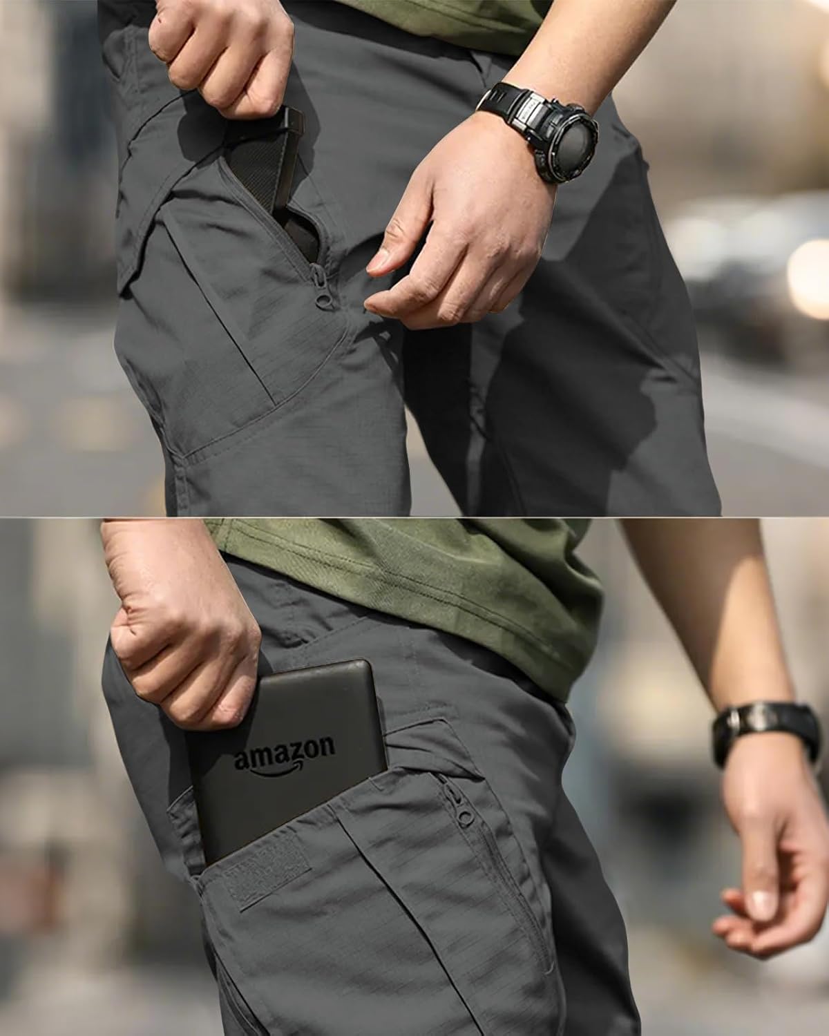 Thumbnail 6 de whox Men's Work Cargo Pants, Water-Resistant Ripstop, 6 Pockets