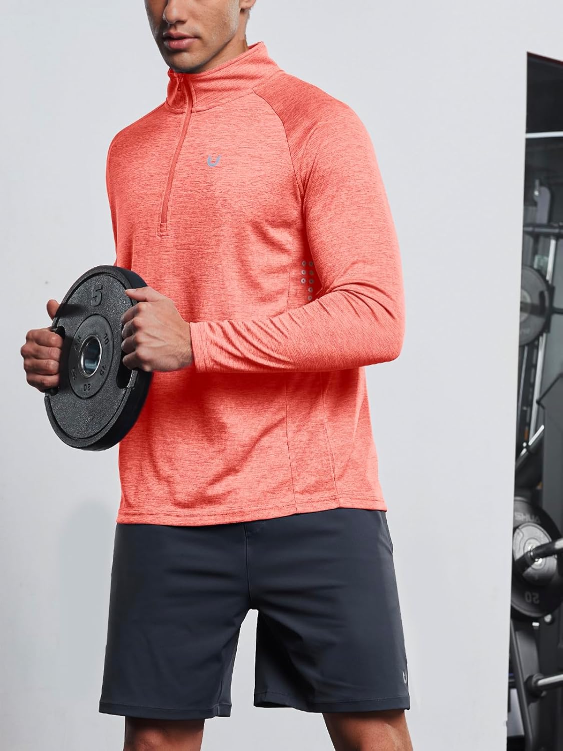 Thumbnail 2 de NORTHYARD Men’s Quarter Zip Pullover Running Shirt (Long Sleeve Moisture Wicking Quick Dry)