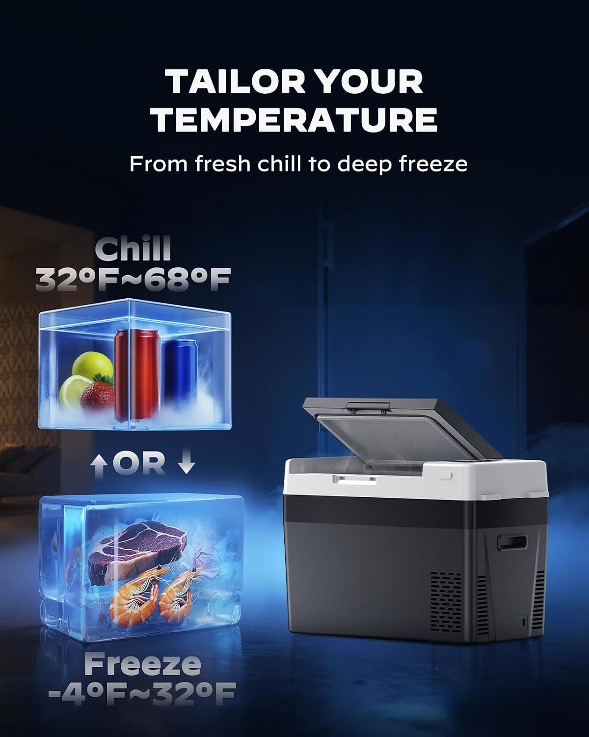 Detalle de Marsail Portable Car Refrigerator 32QT