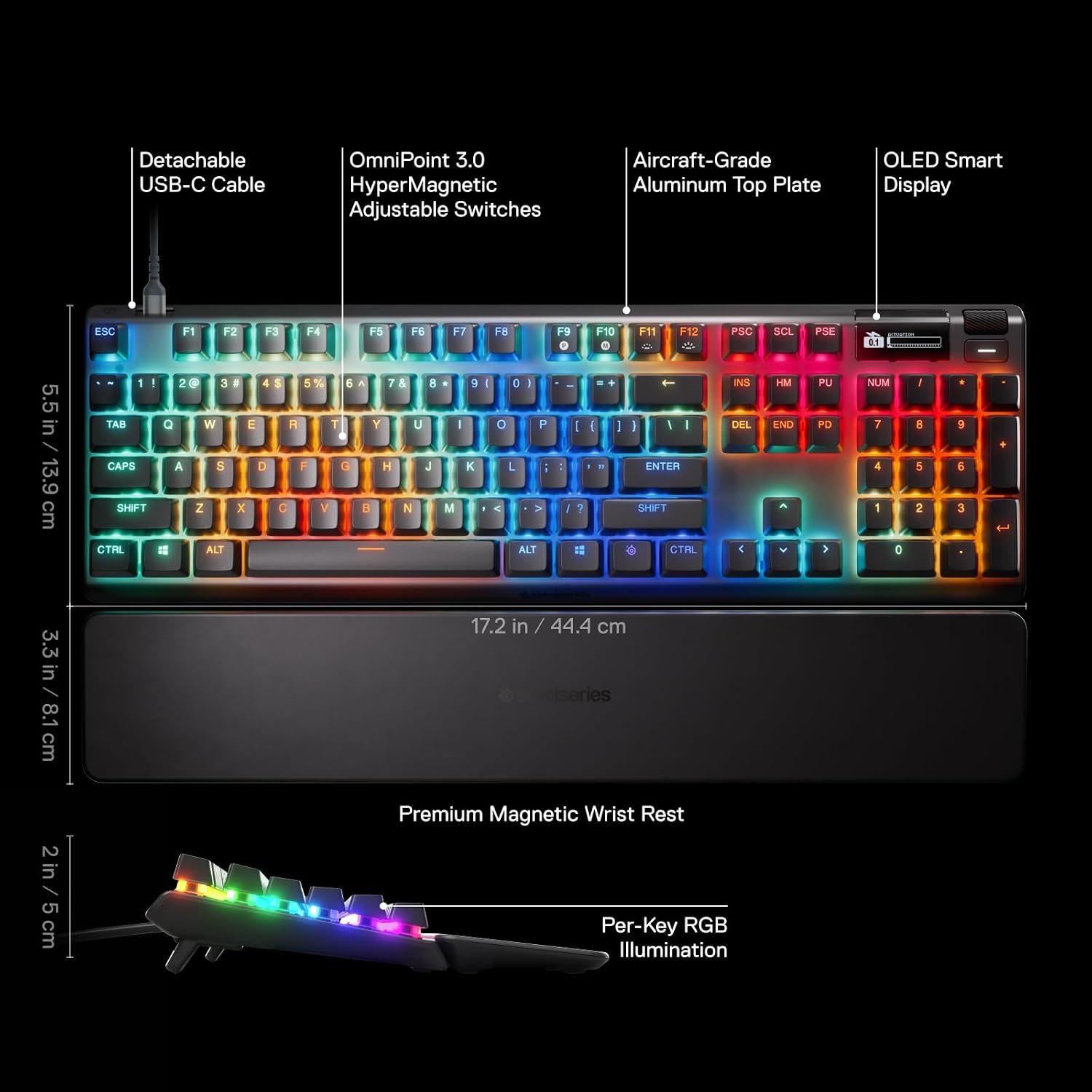 Detalle 2 de SteelSeries Apex Pro Gen 3 gaming keyboard