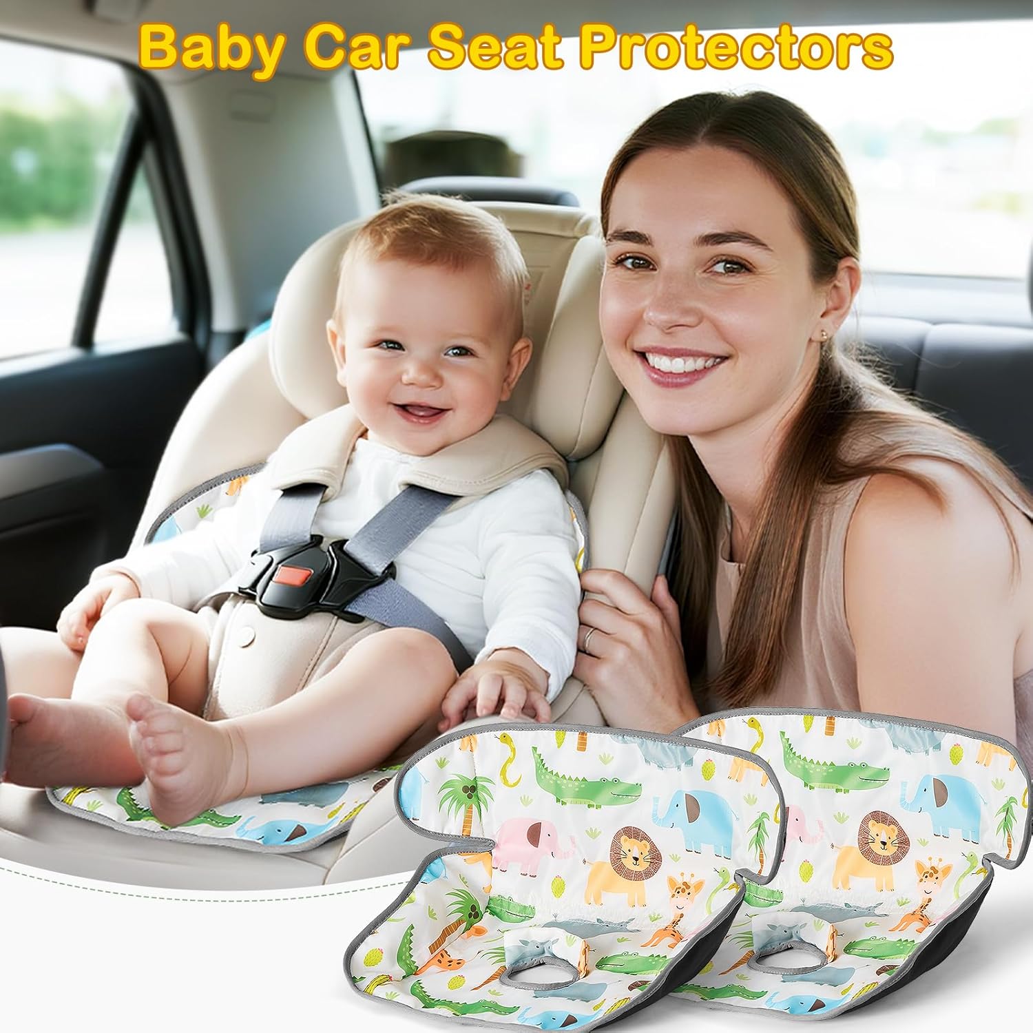 Thumbnail 1 de Rilime Car Seat Protectors 2-Pack: Waterproof, Non-Slip & Machine-Washable Seat Liners