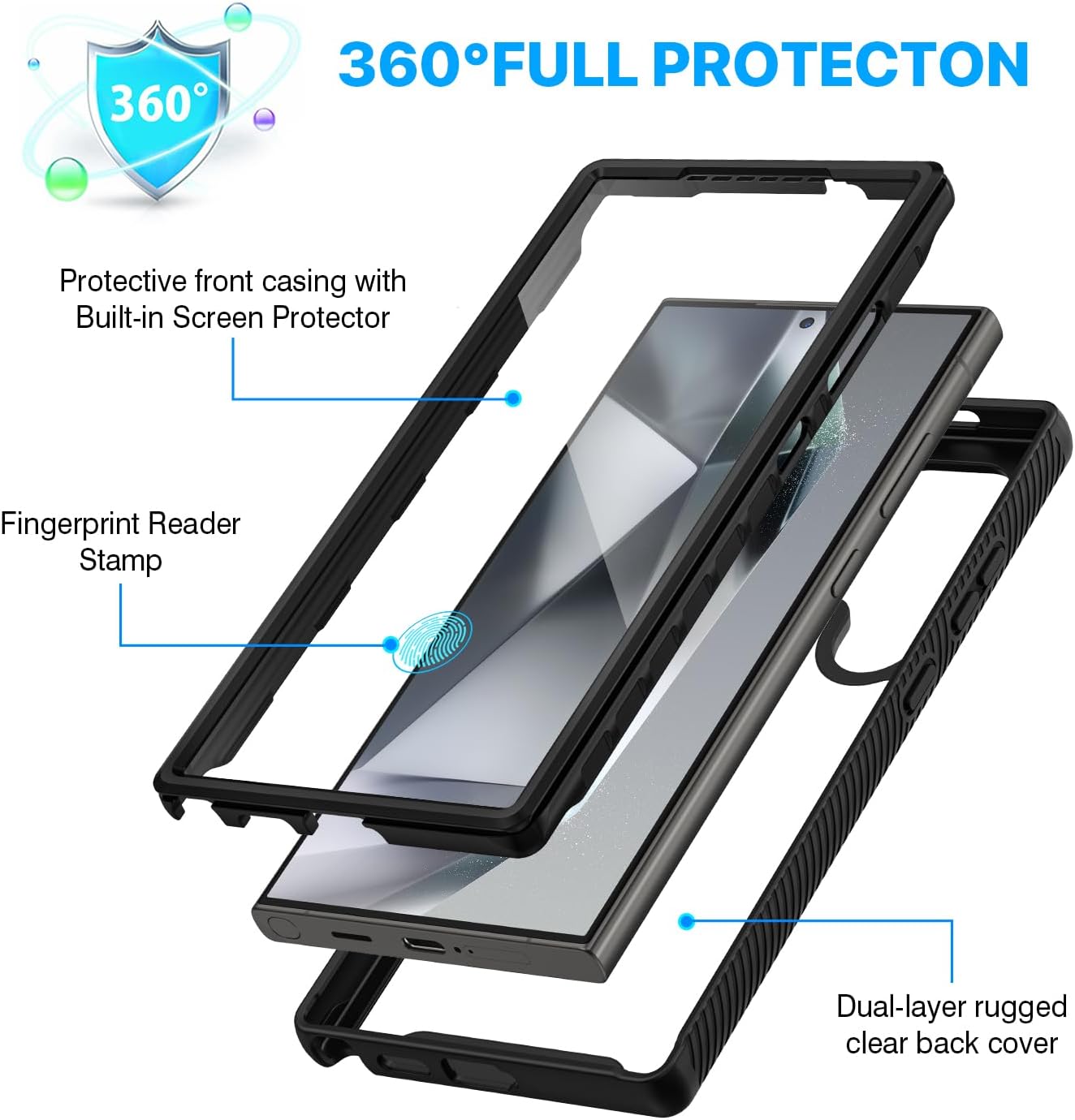 Detalle 2 de CENHUFO Samsung Galaxy S24 Ultra 360° Rugged Case