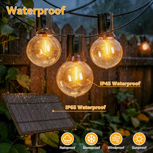 Thumbnail 5 de Hopexy 15M Solar Festoon Lights Outdoor with 20+1 G40 Bulbs