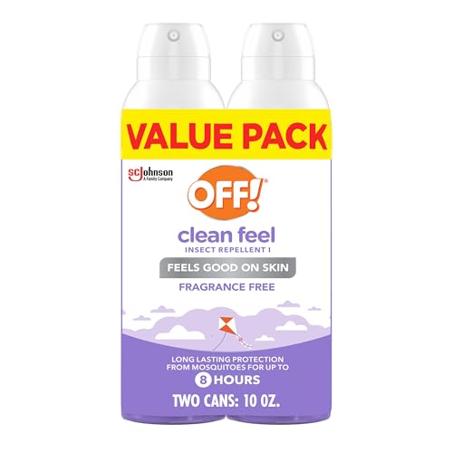 Detalle de OFF! Clean Feel Insect Repellent Aerosol with 20% Picaridin – 2-Pack (5 oz each)