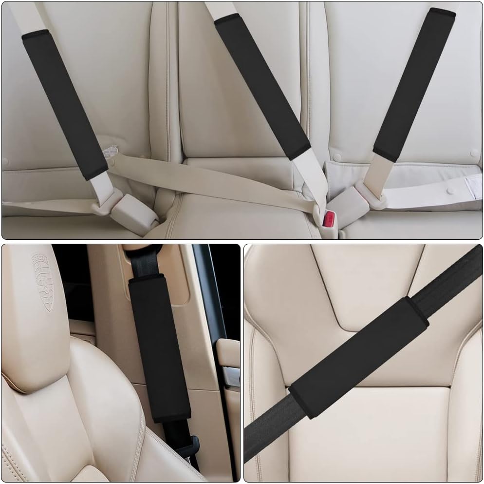 Thumbnail 3 de AOMIG Imbottitura Cintura Sicurezza – Copertura morbida e adattabile (2 pezzi) per auto, passeggino e zaini