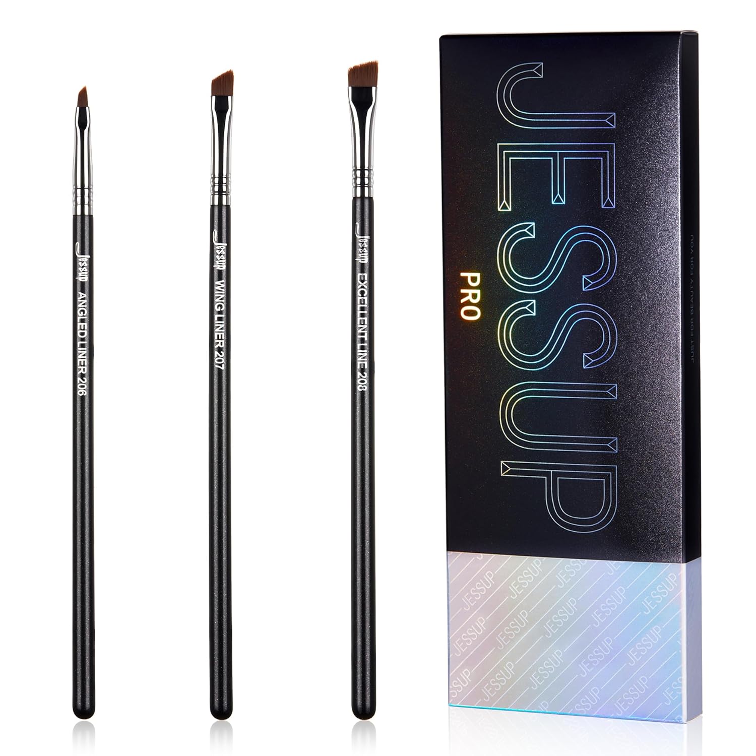 Detalle de Jessup Eyelinerpinsel Set 3-teilig präzise