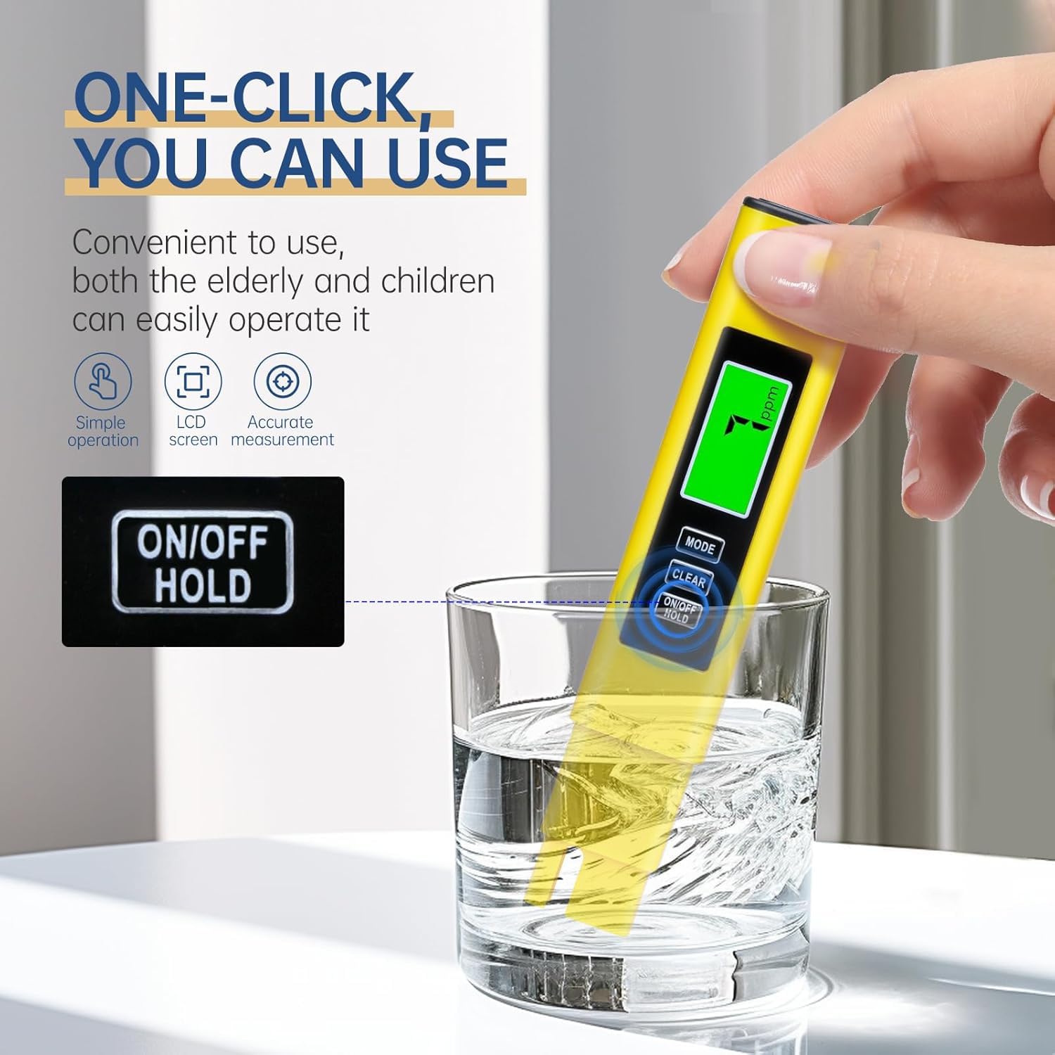 Detalle 2 de NATFORTREE 4-in-1 TDS Meter 0-9999 ppm
