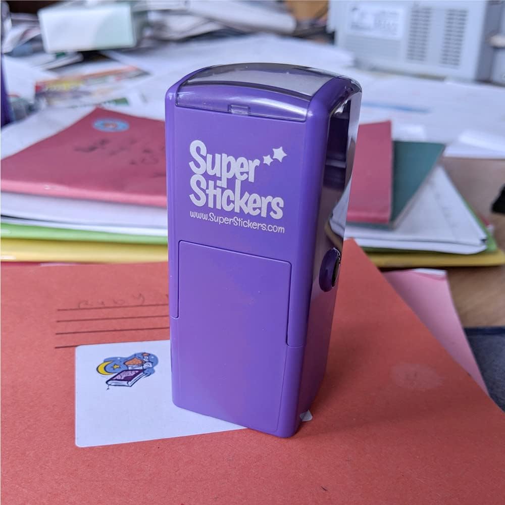Thumbnail 6 de SuperStickers Pre Inked Star Stamp for Teachers in Purple, 28mm