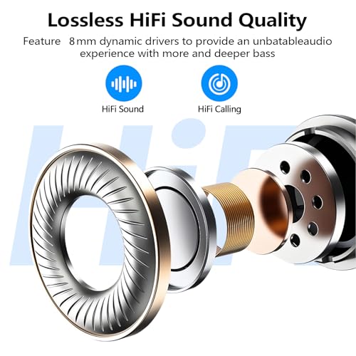 Detalle de Kurdene Wireless Earbuds Bluetooth 5.3 — Lightweight In-Ear Headphones