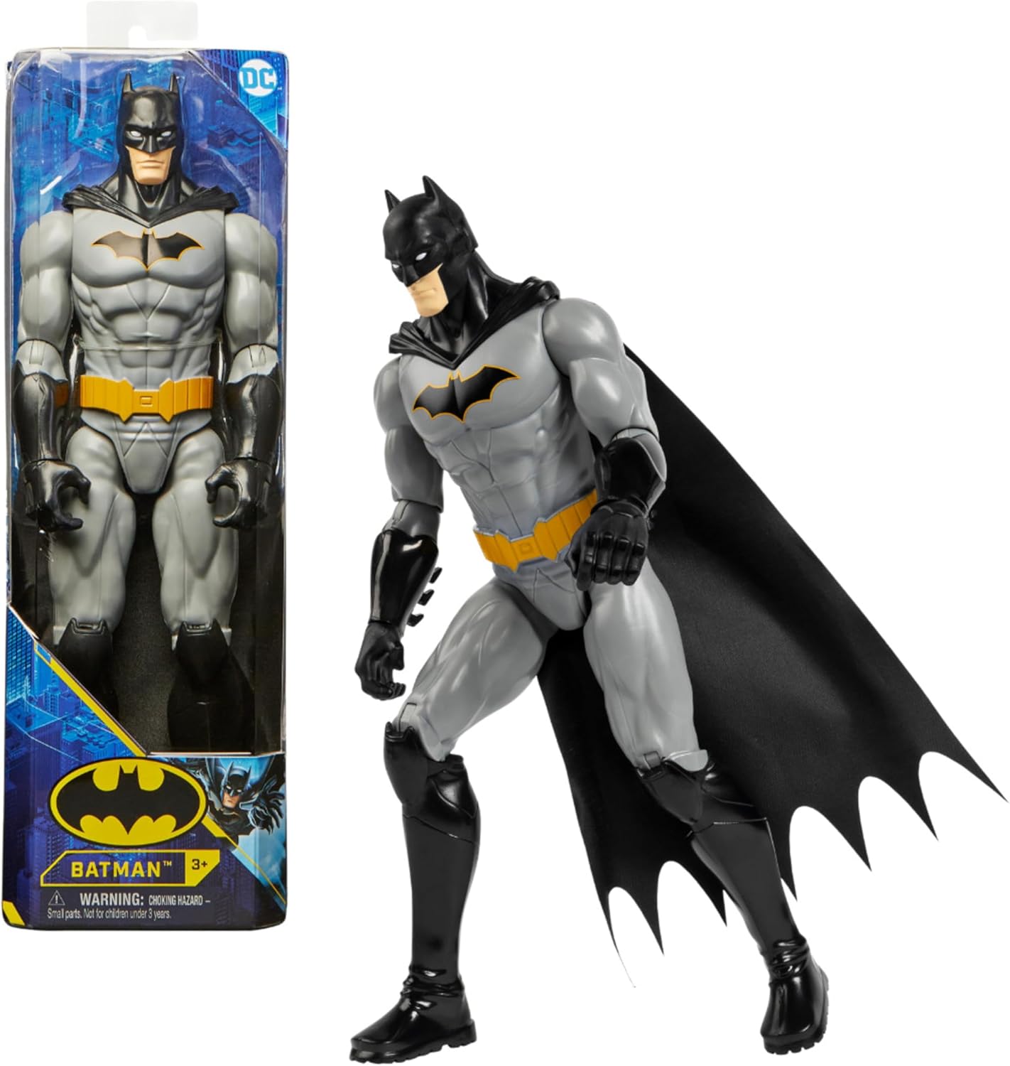 Thumbnail 6 de DC Comics Batman (30 cm) con Mantello e 11 Punti di Articolazione – Personaggio da Collezione per Bambini 3+