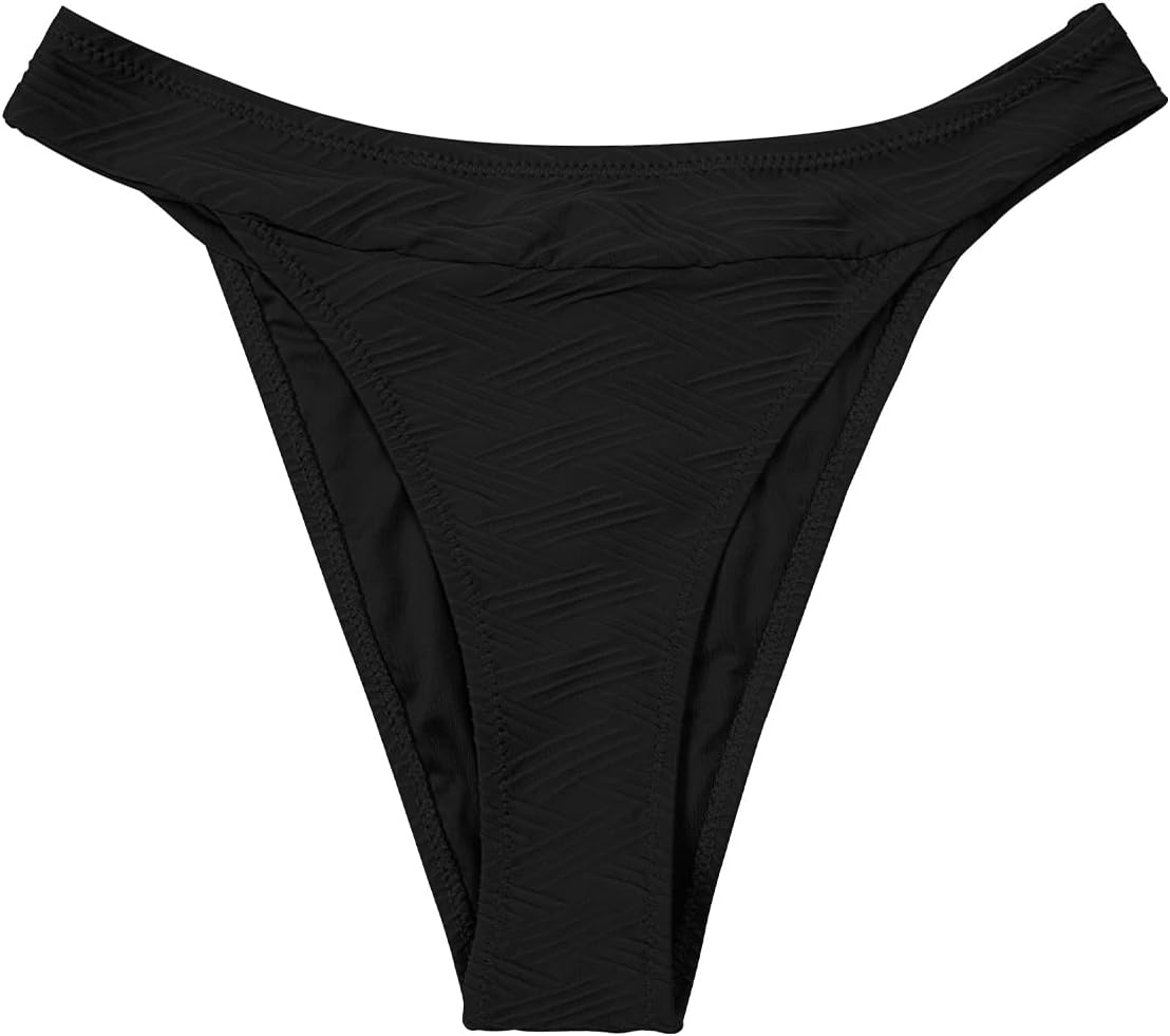 Thumbnail 3 de CUPSHE Bas de bikini taille moyenne à coupe haute (cheeky) pour femme