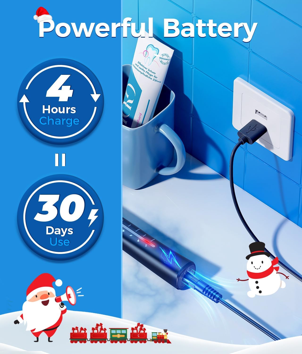 Thumbnail 5 de Sonic Toothbrush 40000 VPM with 8 Heads