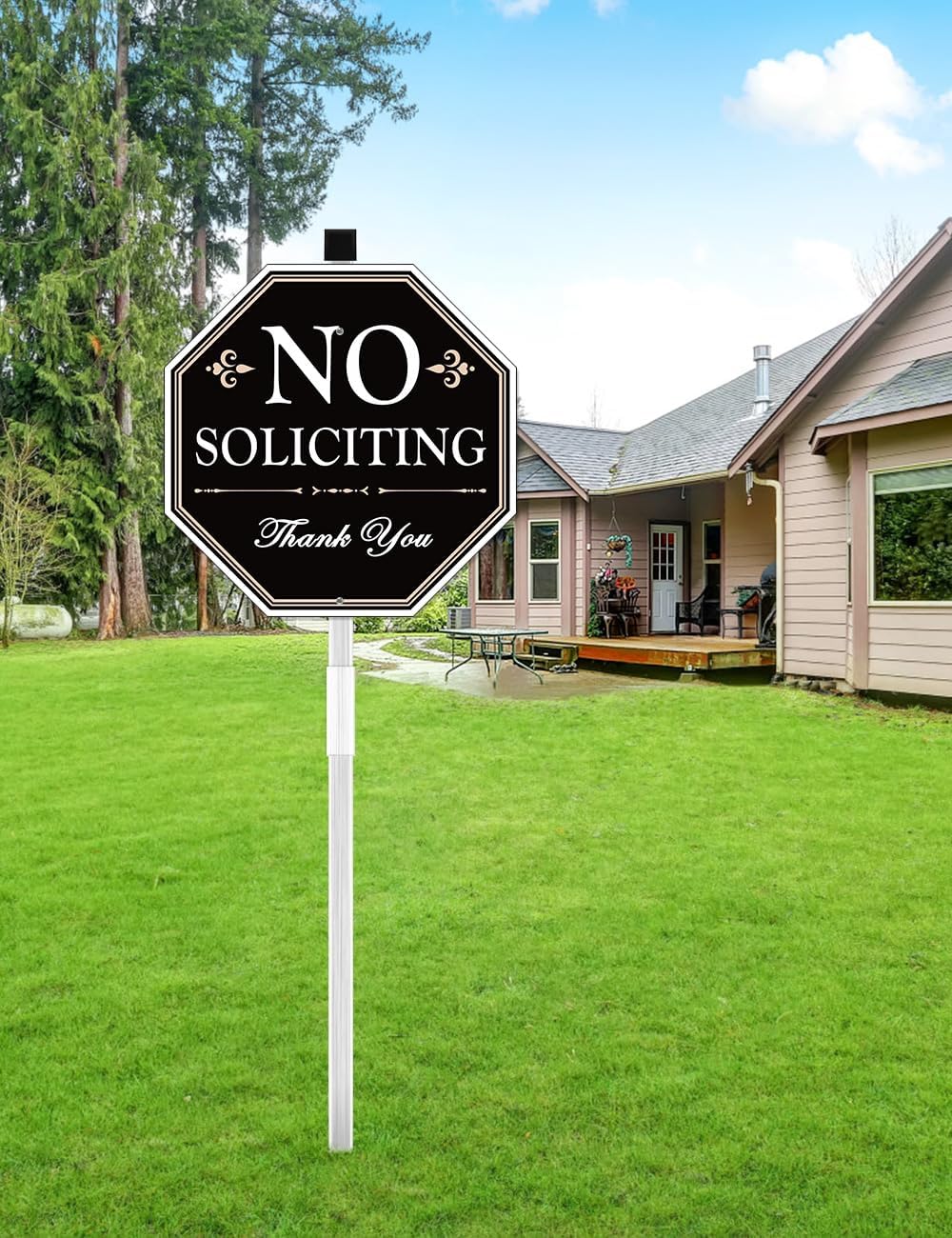 Detalle de Multiwins No Soliciting Yard Sign, Aluminum