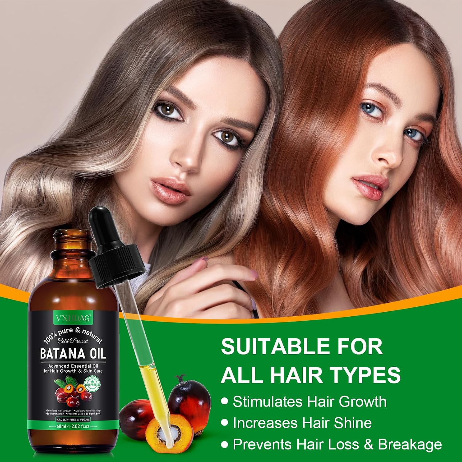 Thumbnail 6 de VXHDAG Batana Oil for Hair, 4.04 fl oz, 100% Pure from Honduras