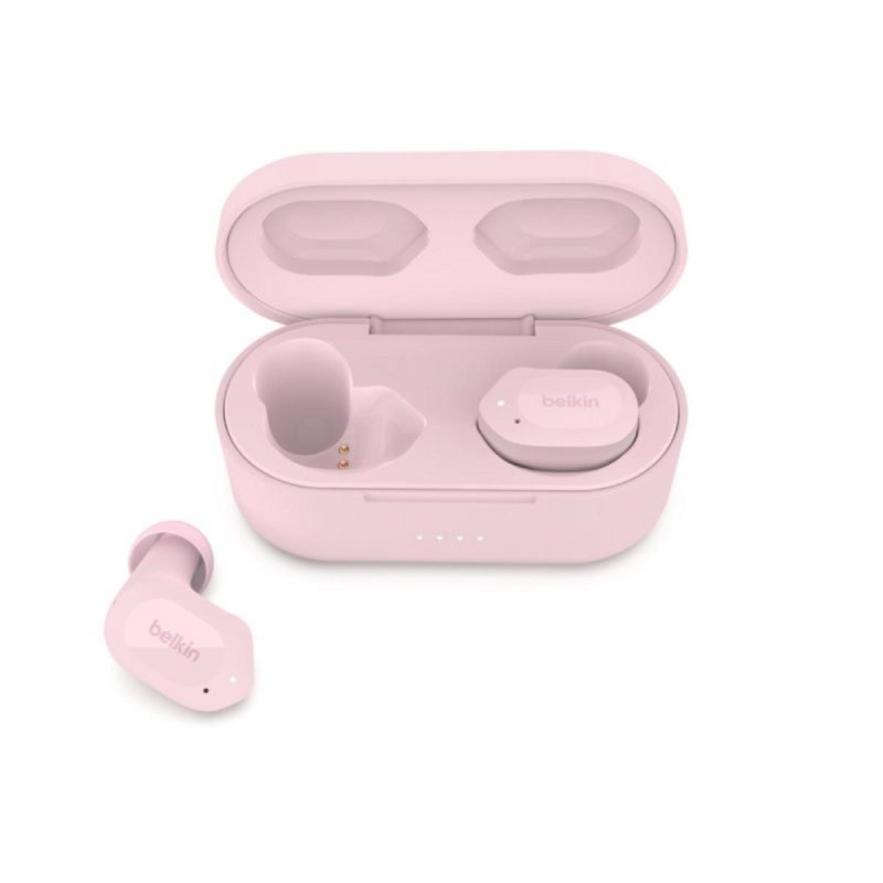 Detalle 2 de Belkin SOUNDFORM Play Rosa: auriculares TWS con cancelación de ruido y 38 h de autonomía
