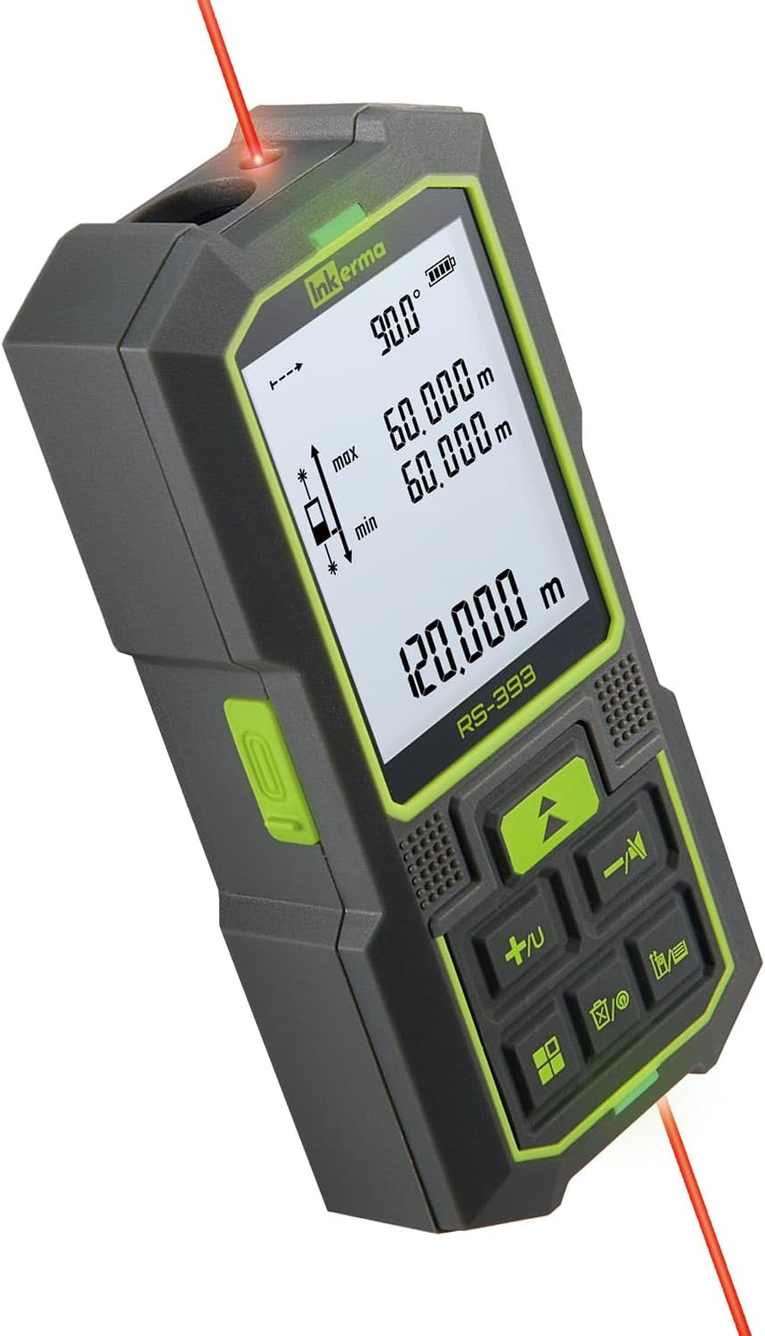Thumbnail 6 de Inkerma Télémètre Laser Bilatéral 525Ft/160m — Mesure double, angle et calculs de surface/volume